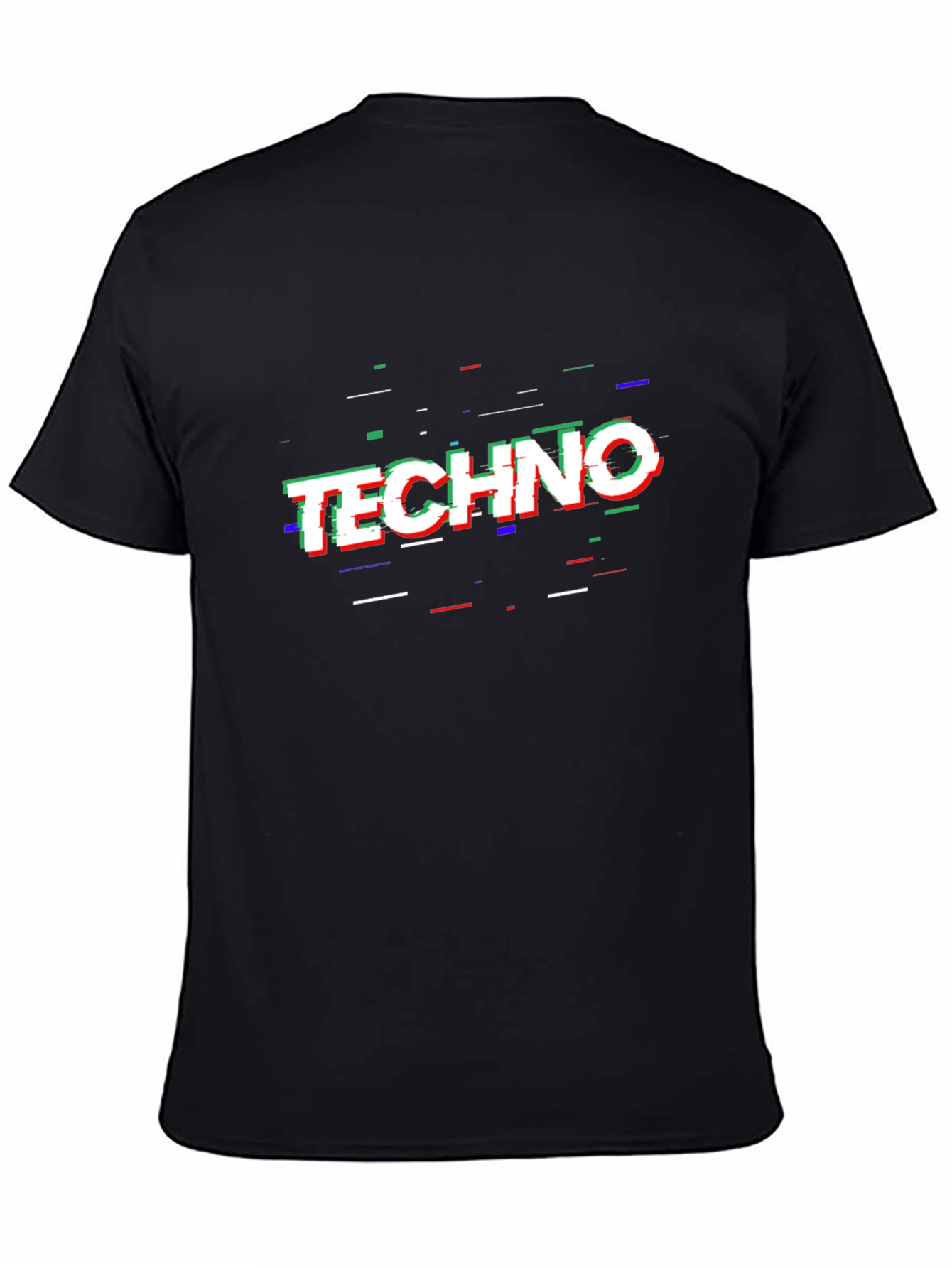 Techno Glitch T-Shirt - Bold Graphic Tee