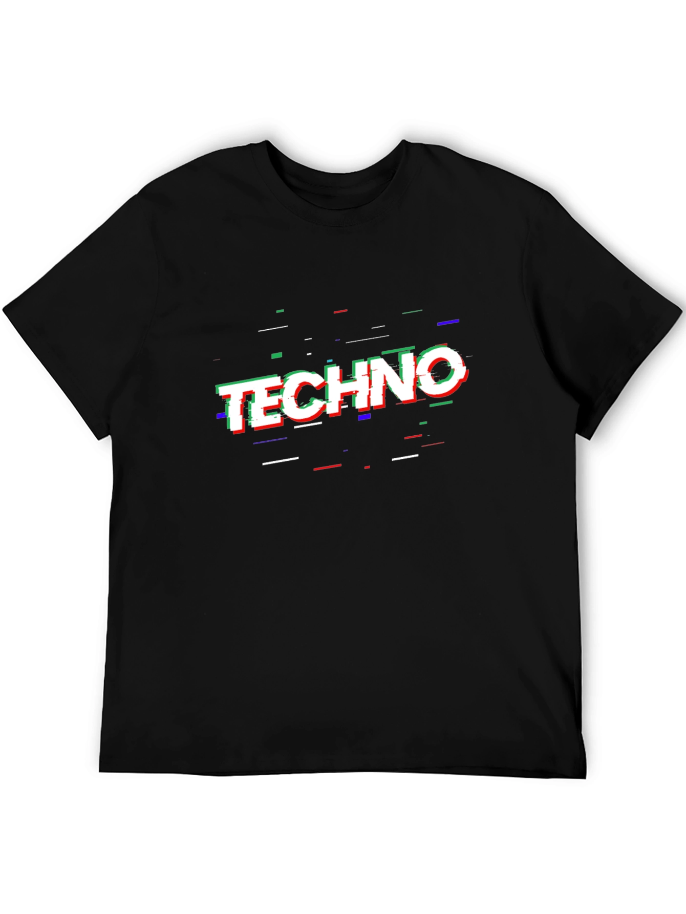 Techno Glitch T-Shirt - Bold Graphic Tee