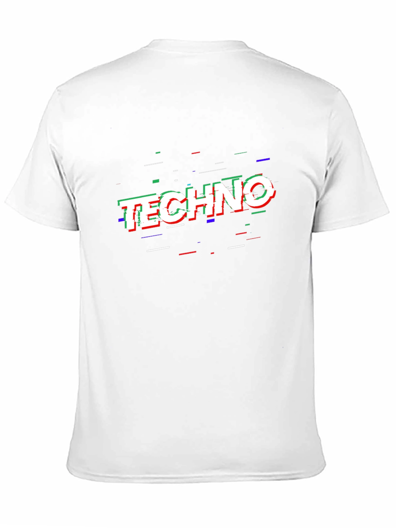 Techno Glitch T-Shirt - Bold Graphic Tee