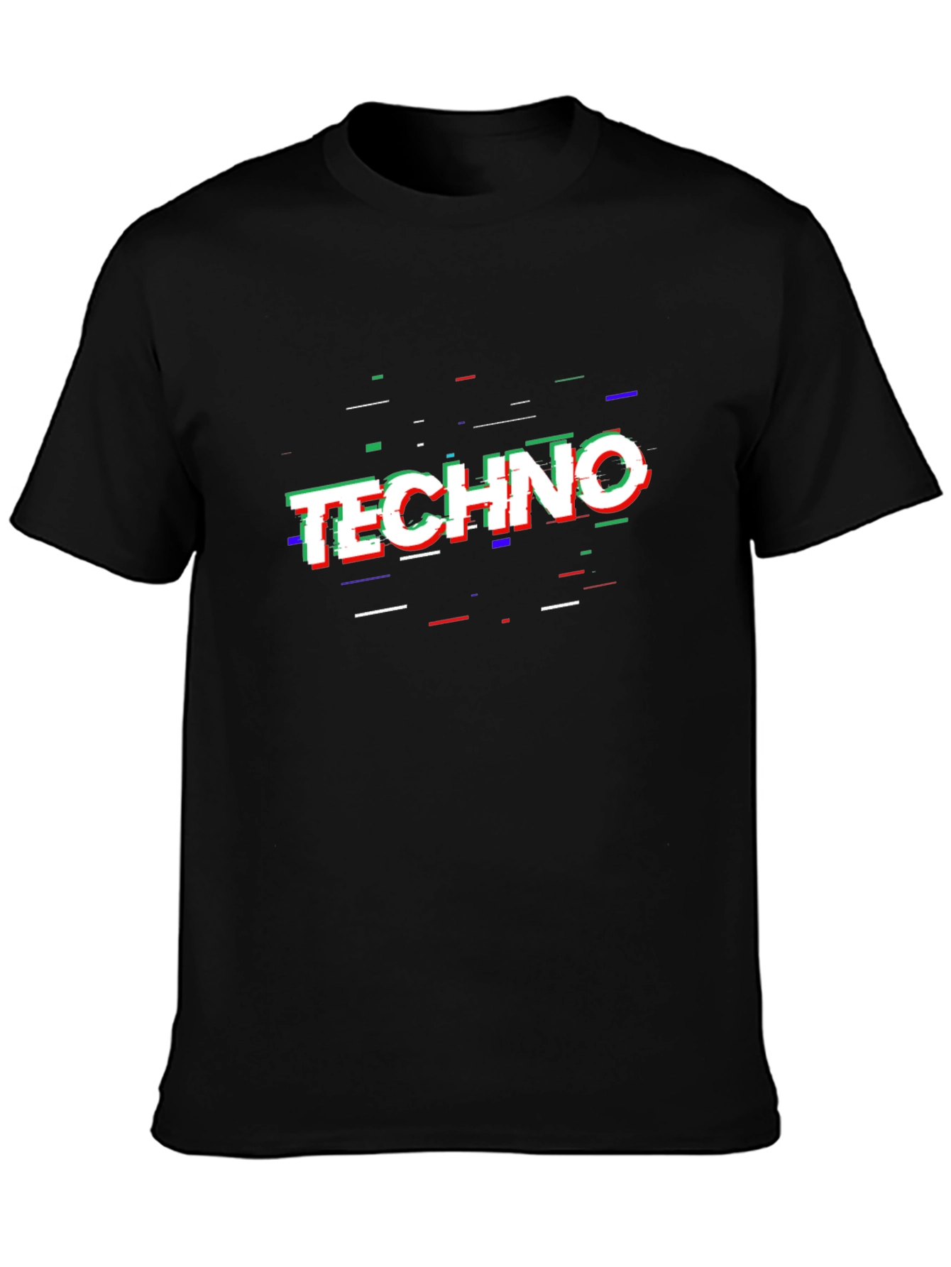 Techno Glitch T-Shirt - Bold Graphic Tee