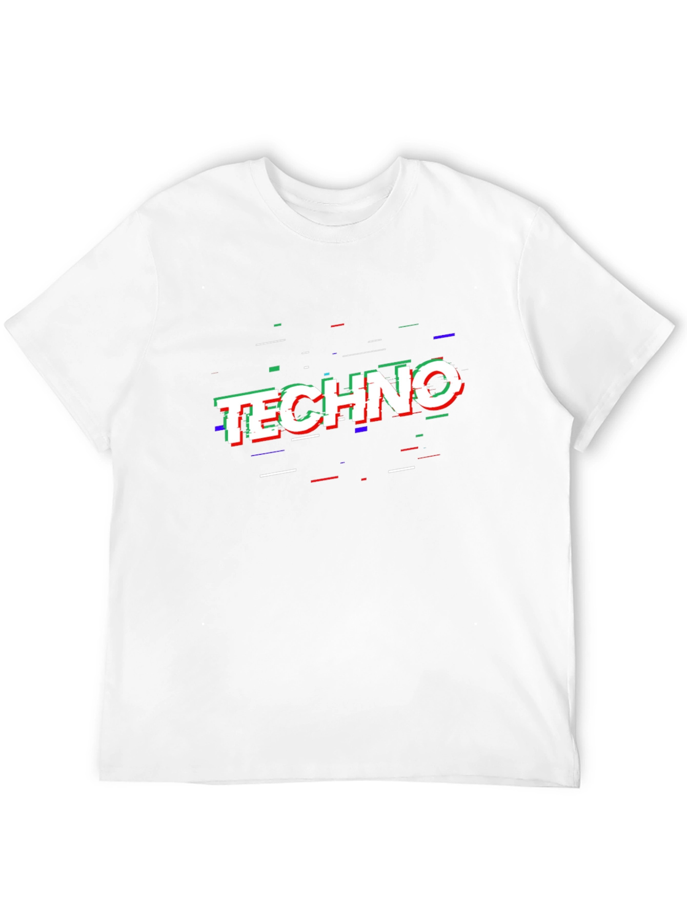 Techno Glitch T-Shirt - Bold Graphic Tee