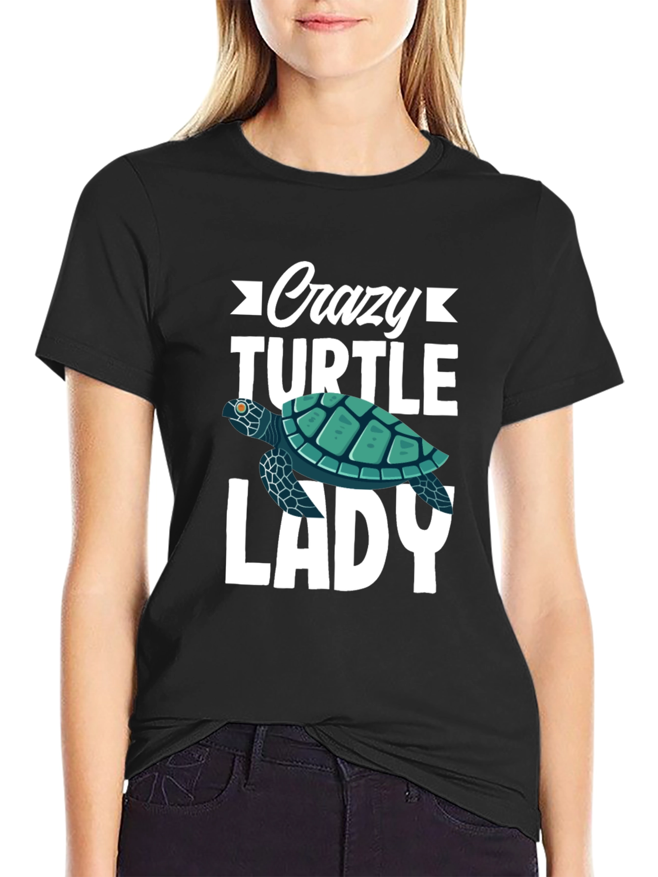 Crazy Turtle Lady Graphic Tee