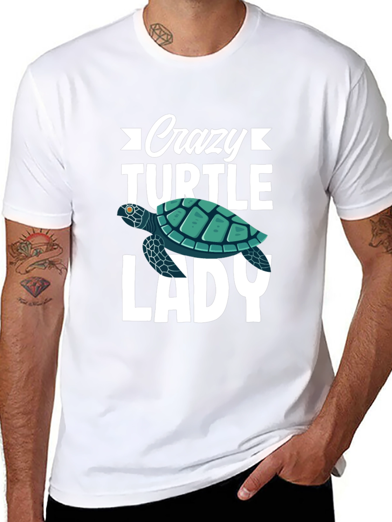 Crazy Turtle Lady Graphic Tee