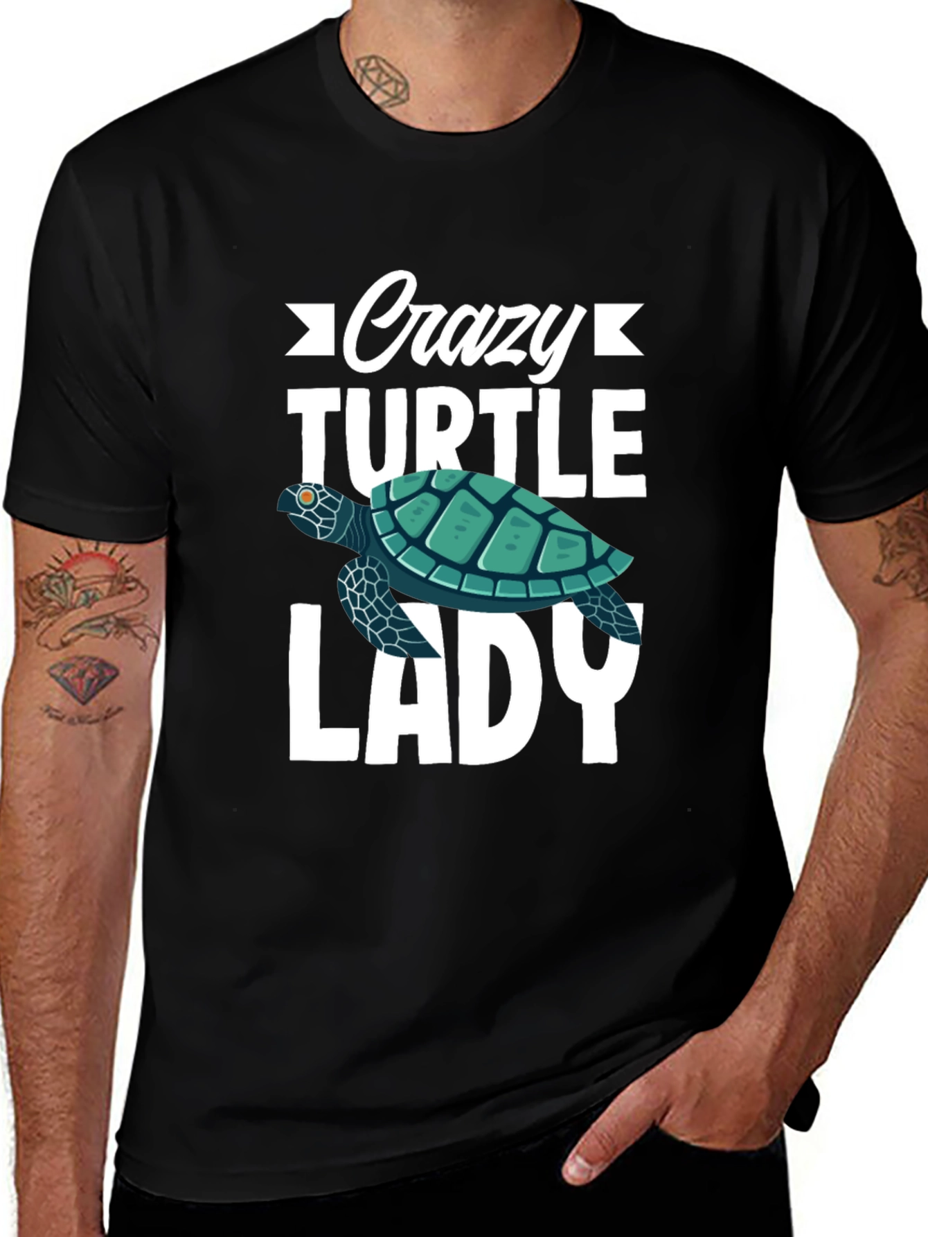 Crazy Turtle Lady Graphic Tee