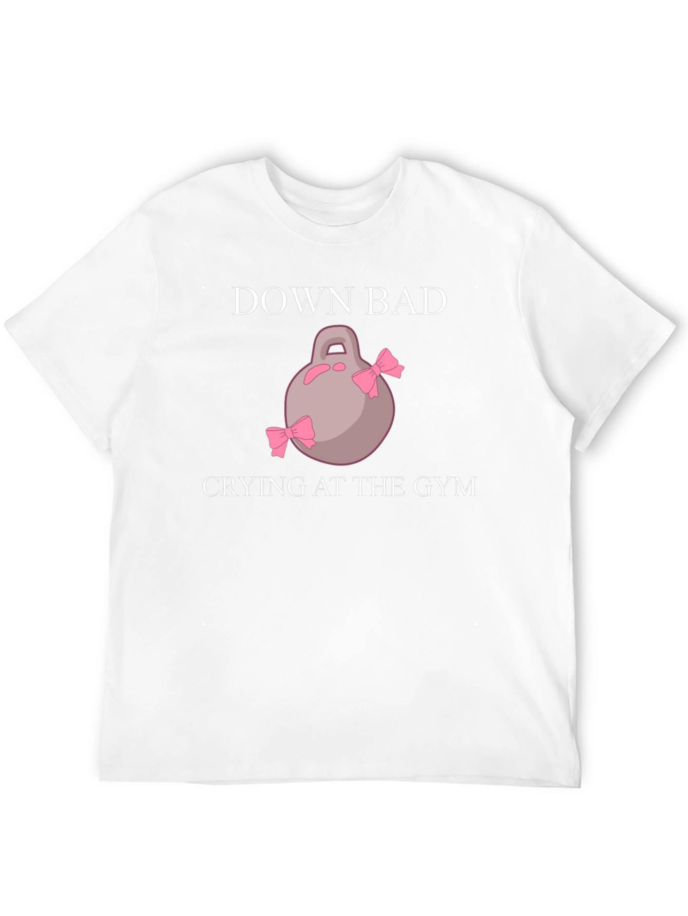 Down Bad Crying at the Gym Black T-Shirt