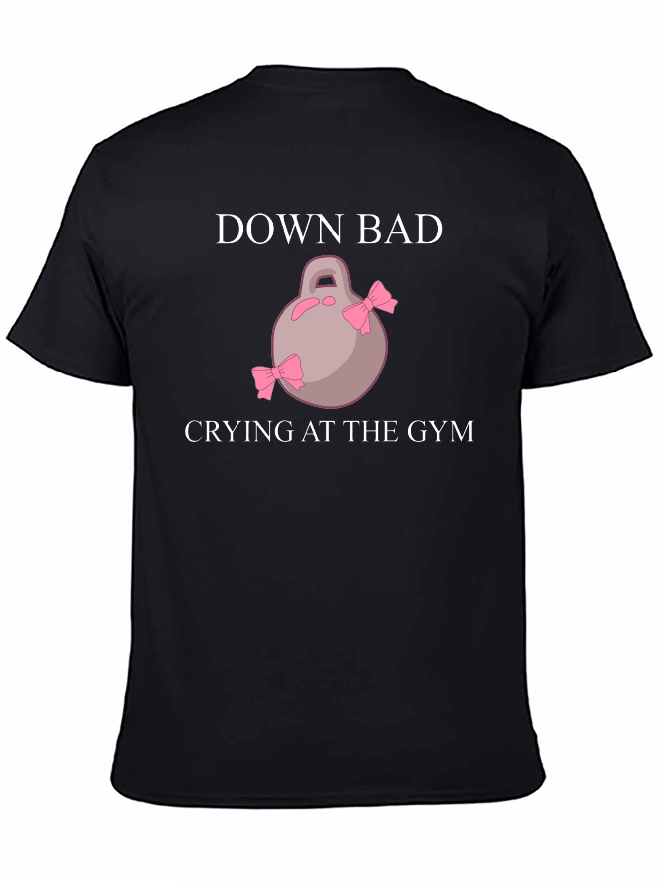 Down Bad Crying at the Gym Black T-Shirt