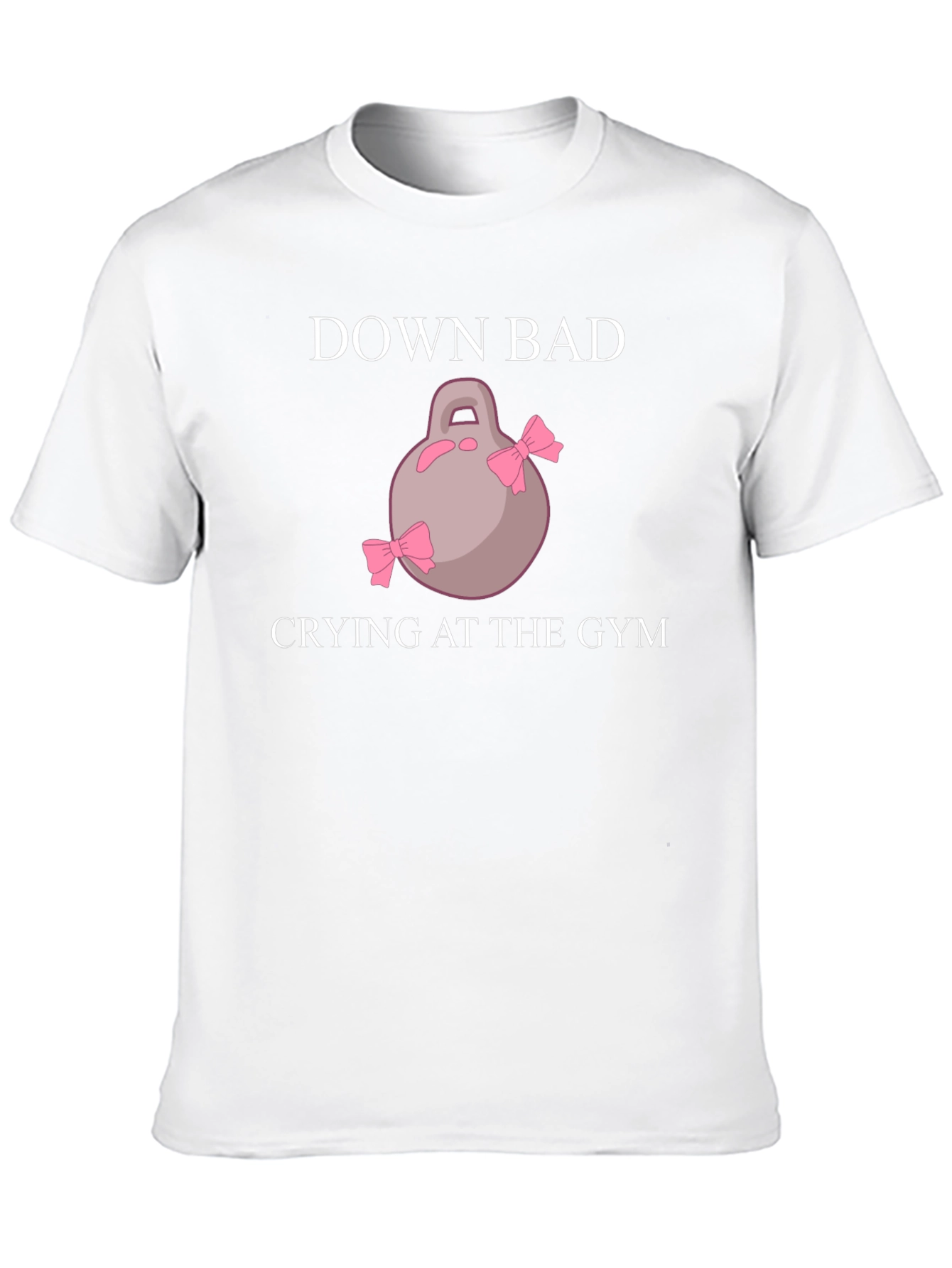 Down Bad Crying at the Gym Black T-Shirt