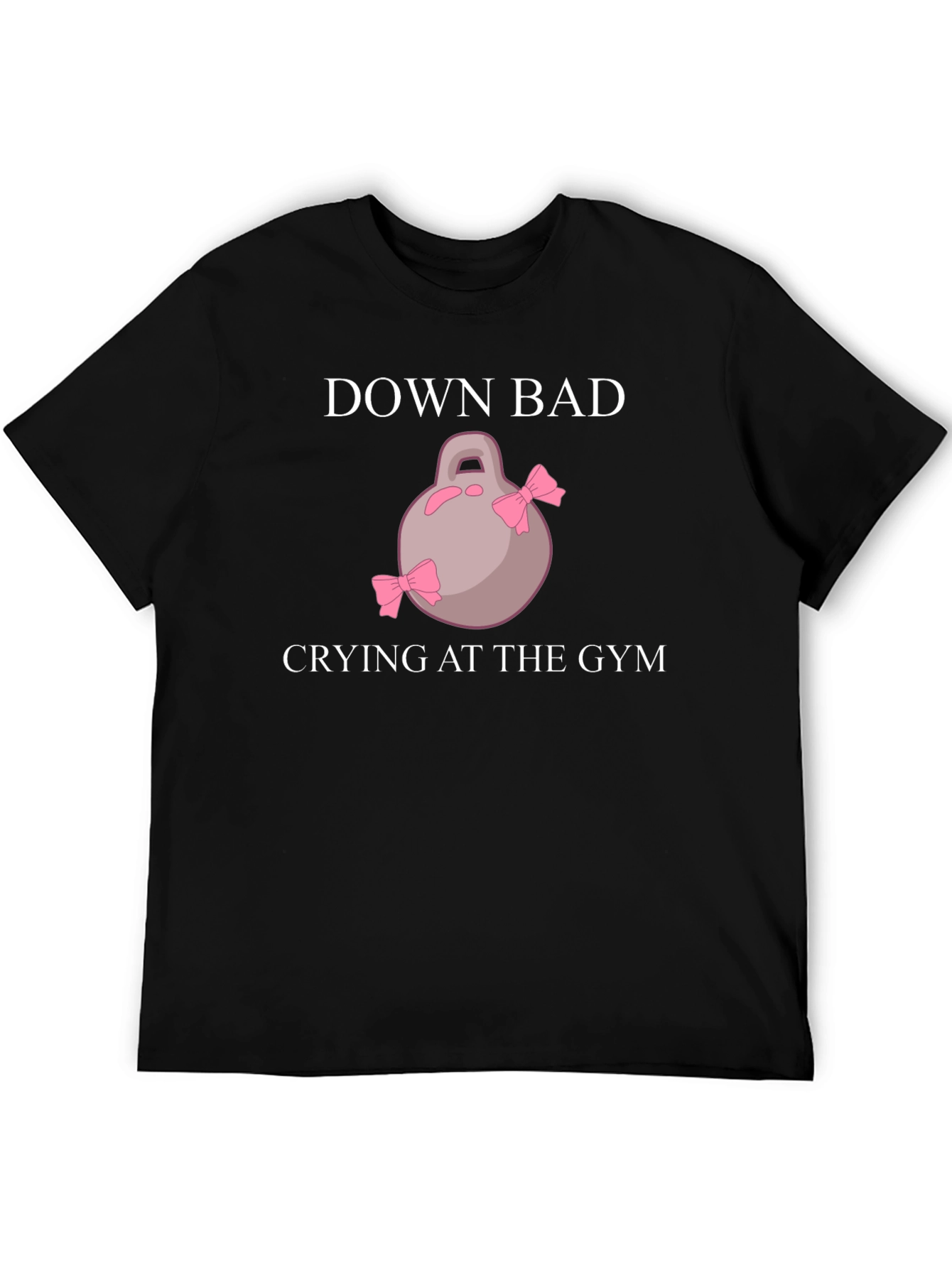 Down Bad Crying at the Gym Black T-Shirt