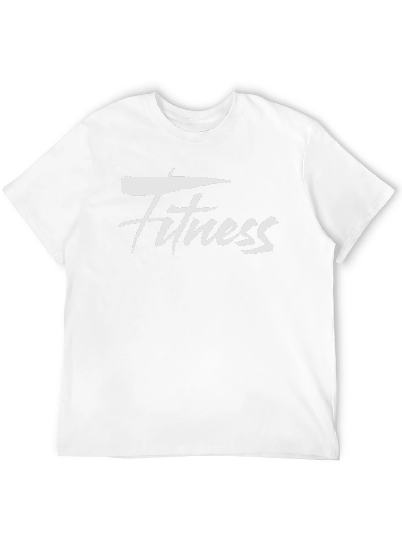 Mens Black Fitness Graphic Tee