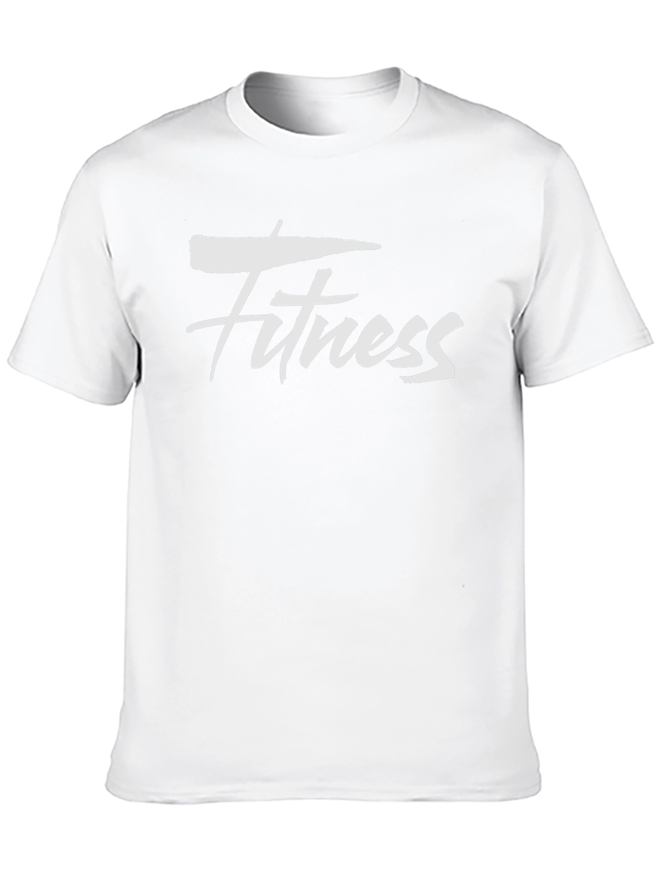 Mens Black Fitness Graphic Tee