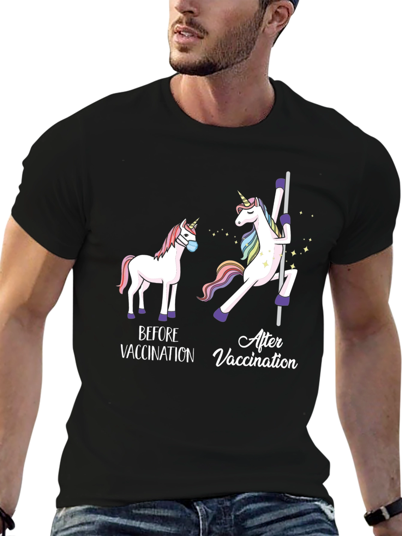 Vaccinated Unicorn T-Shirt