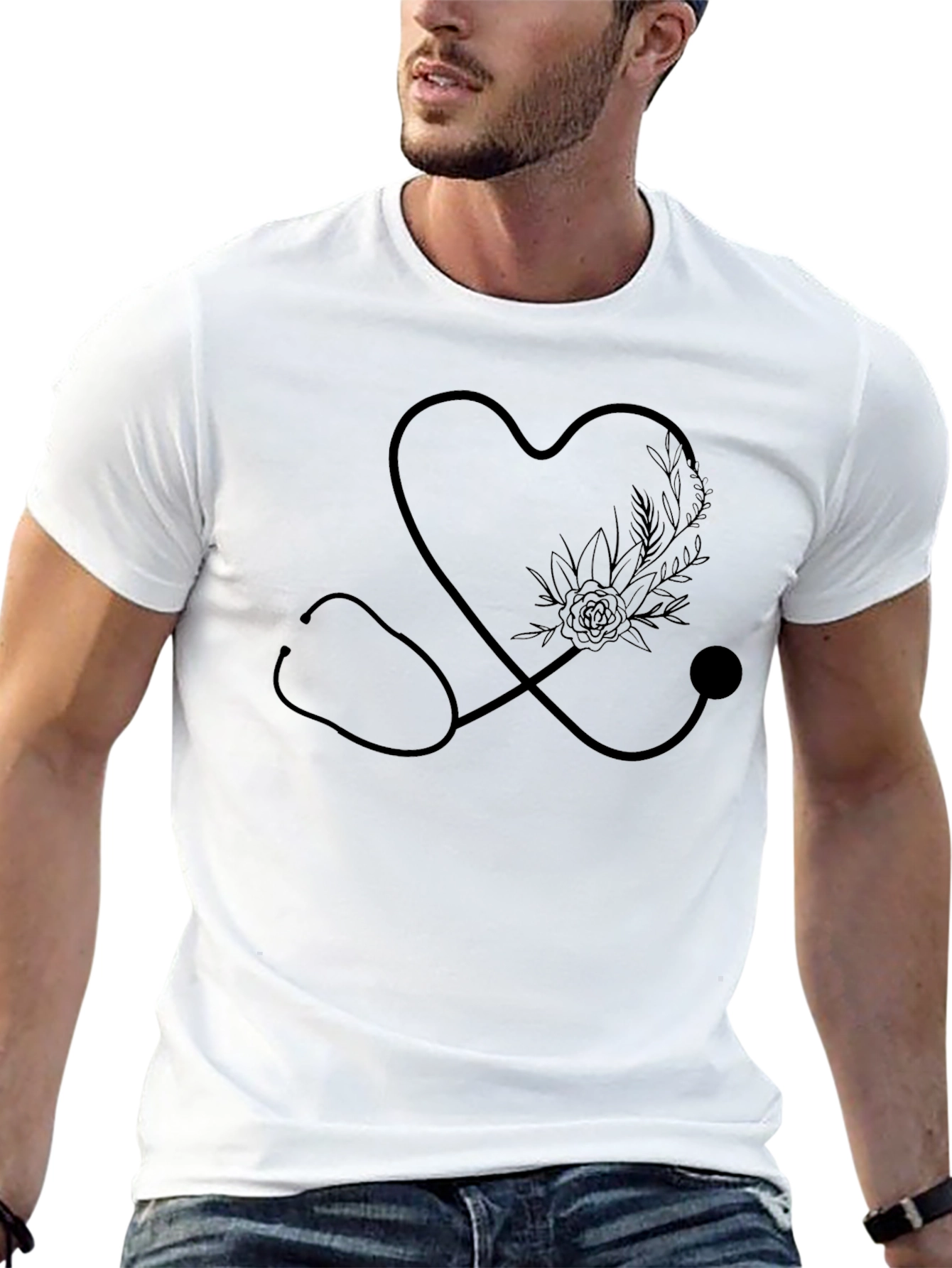 Heart Stethoscope Graphic Tee - Unisex