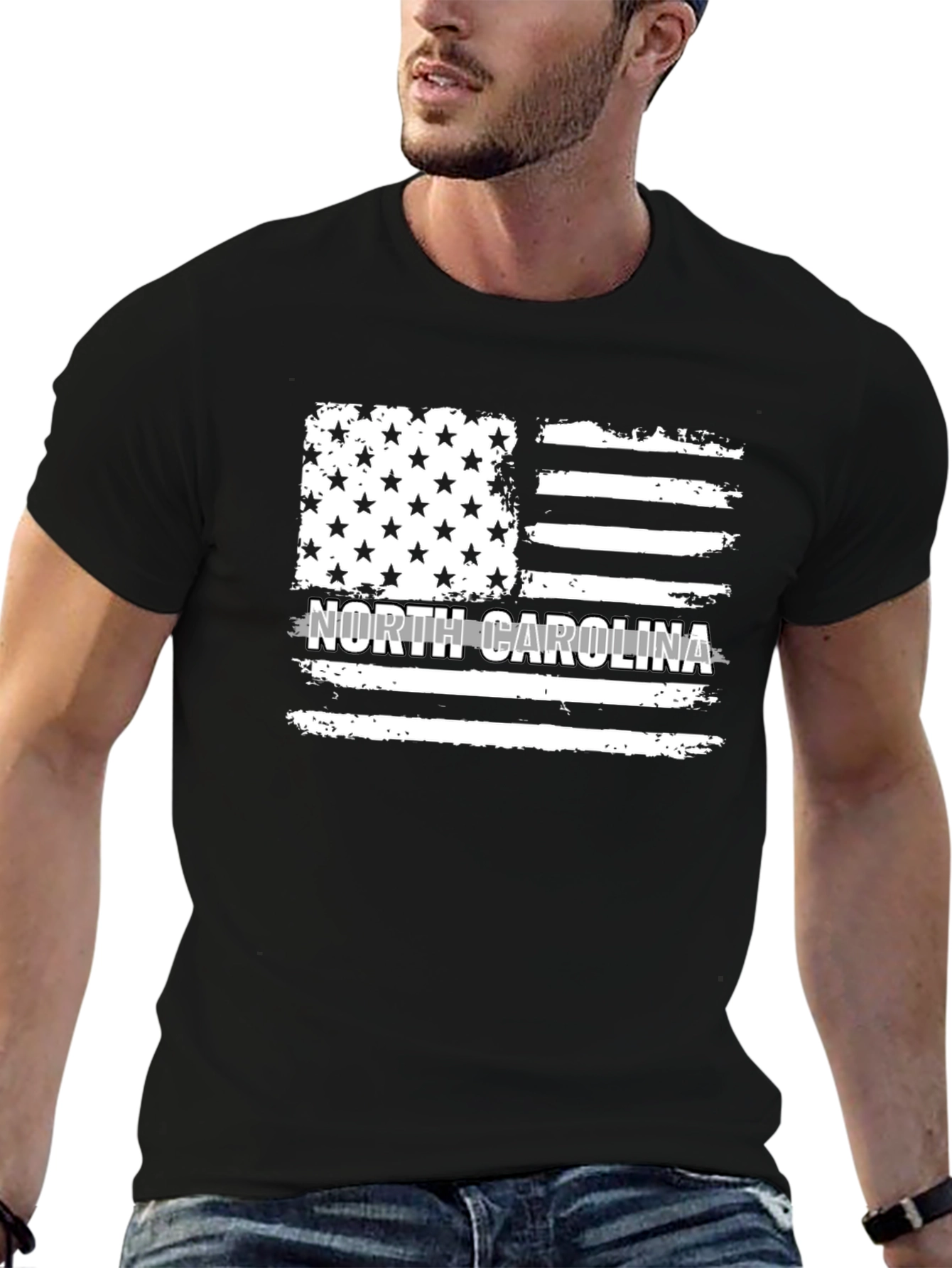 North Carolina Flag Graphic T-Shirt