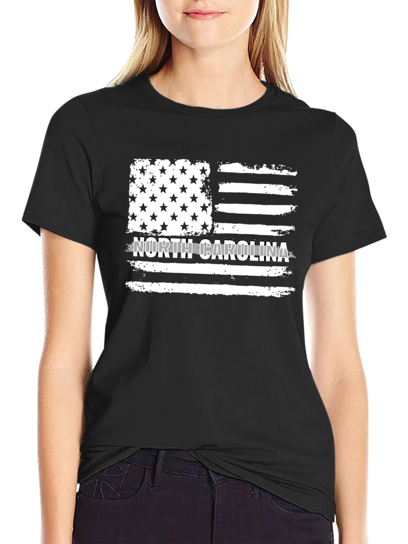 North Carolina Flag Graphic T-Shirt