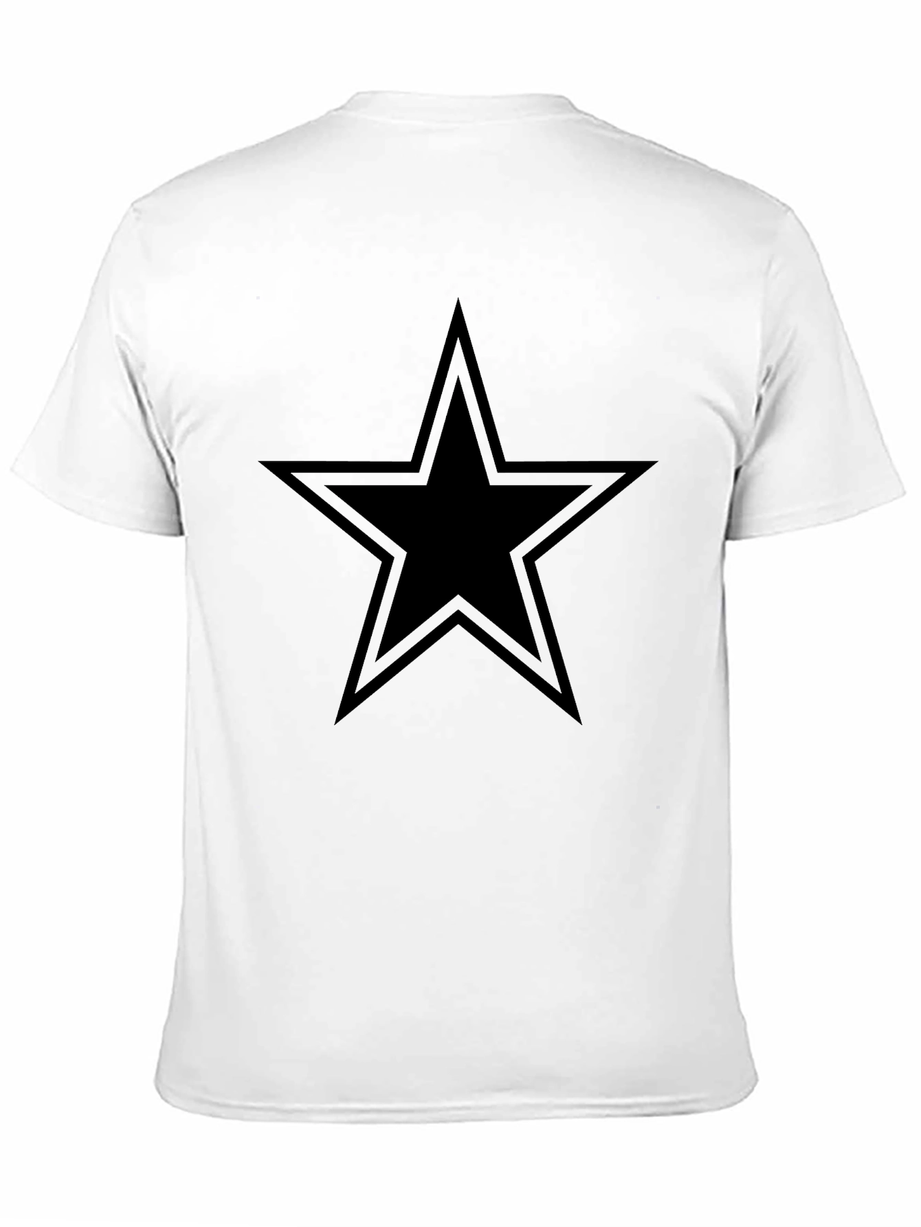 Black Star Graphic Tee - Casual Cotton Shirt
