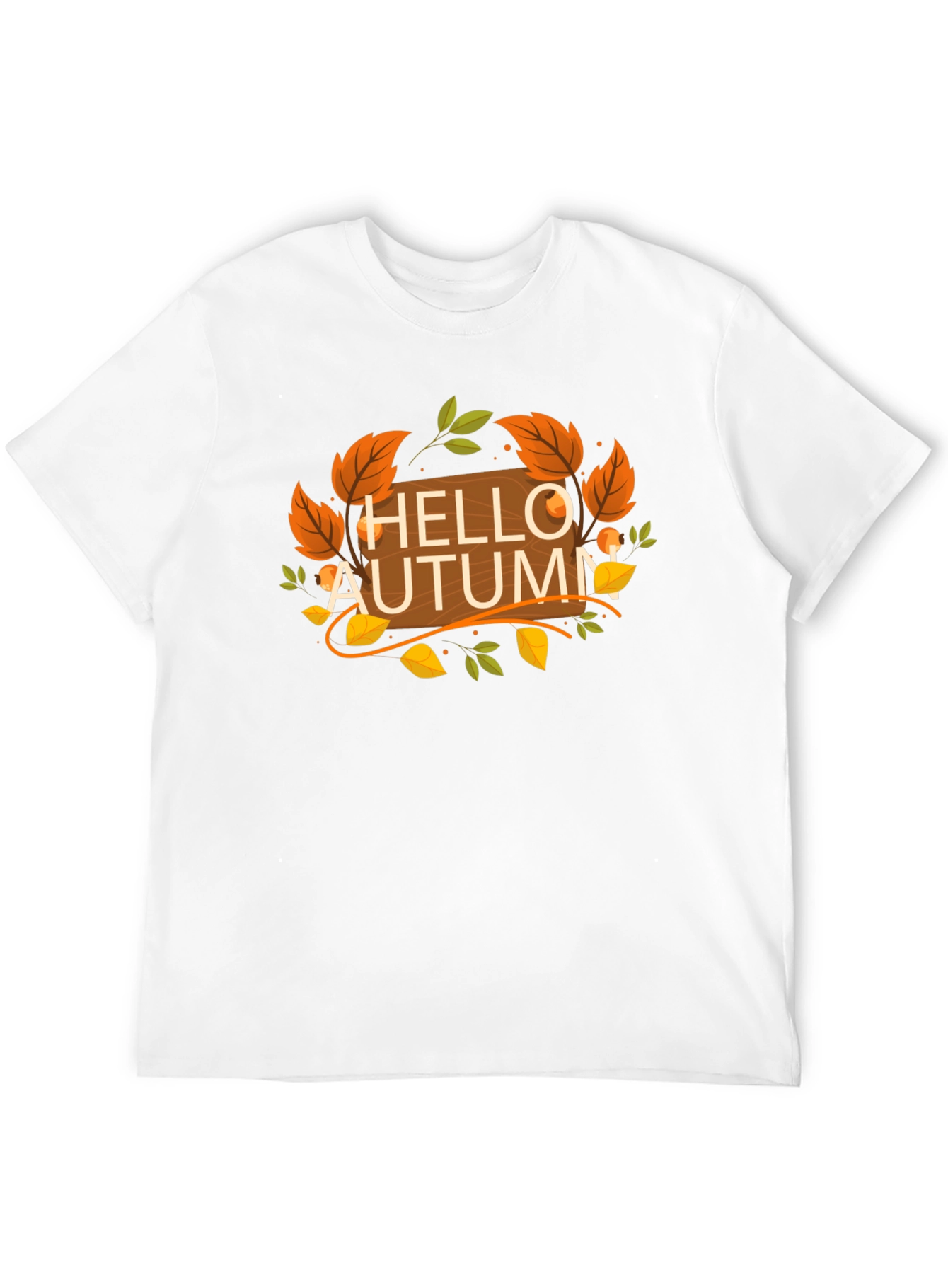 Hello Autumn T-Shirt - Fall Season Graphic Tee