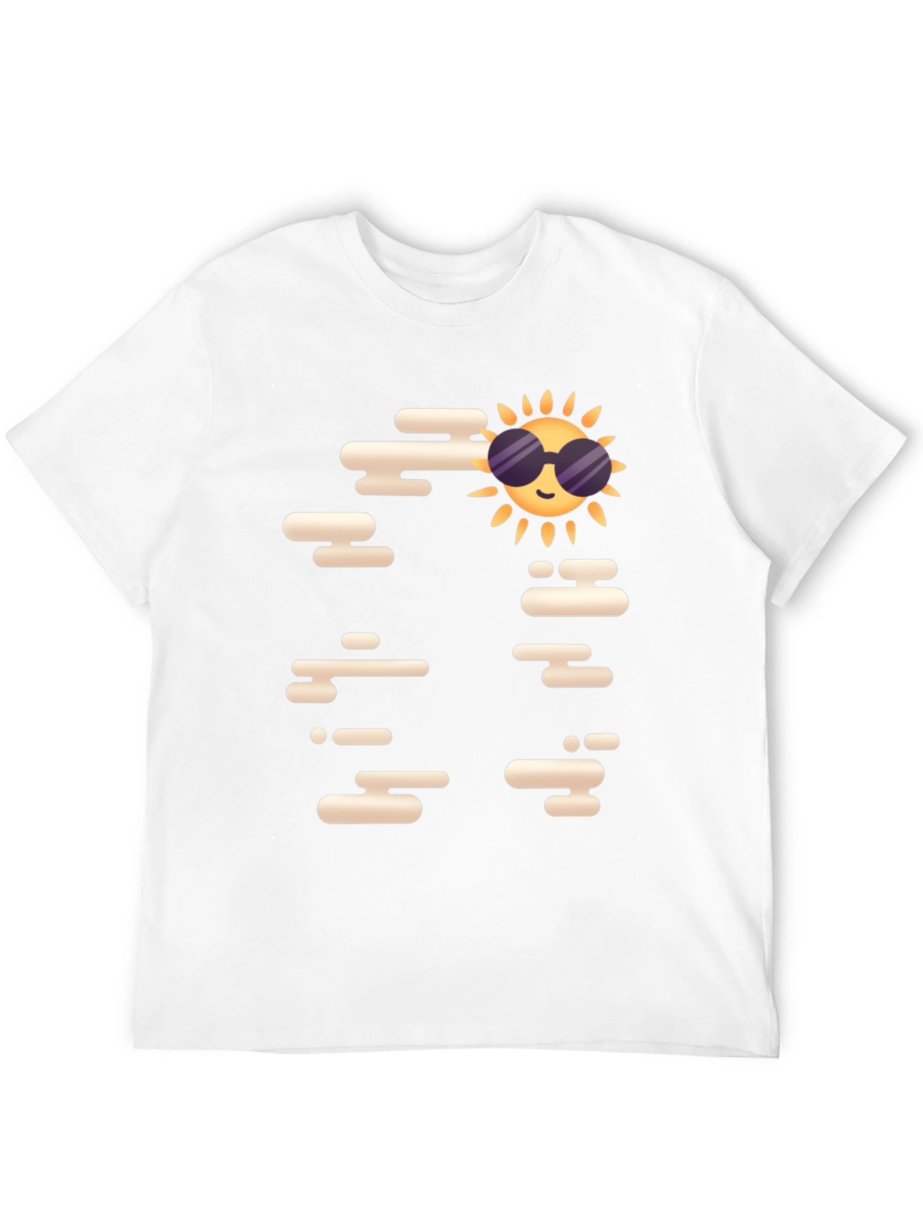Cool Sun Graphic Tee - Black Casual T-Shirt