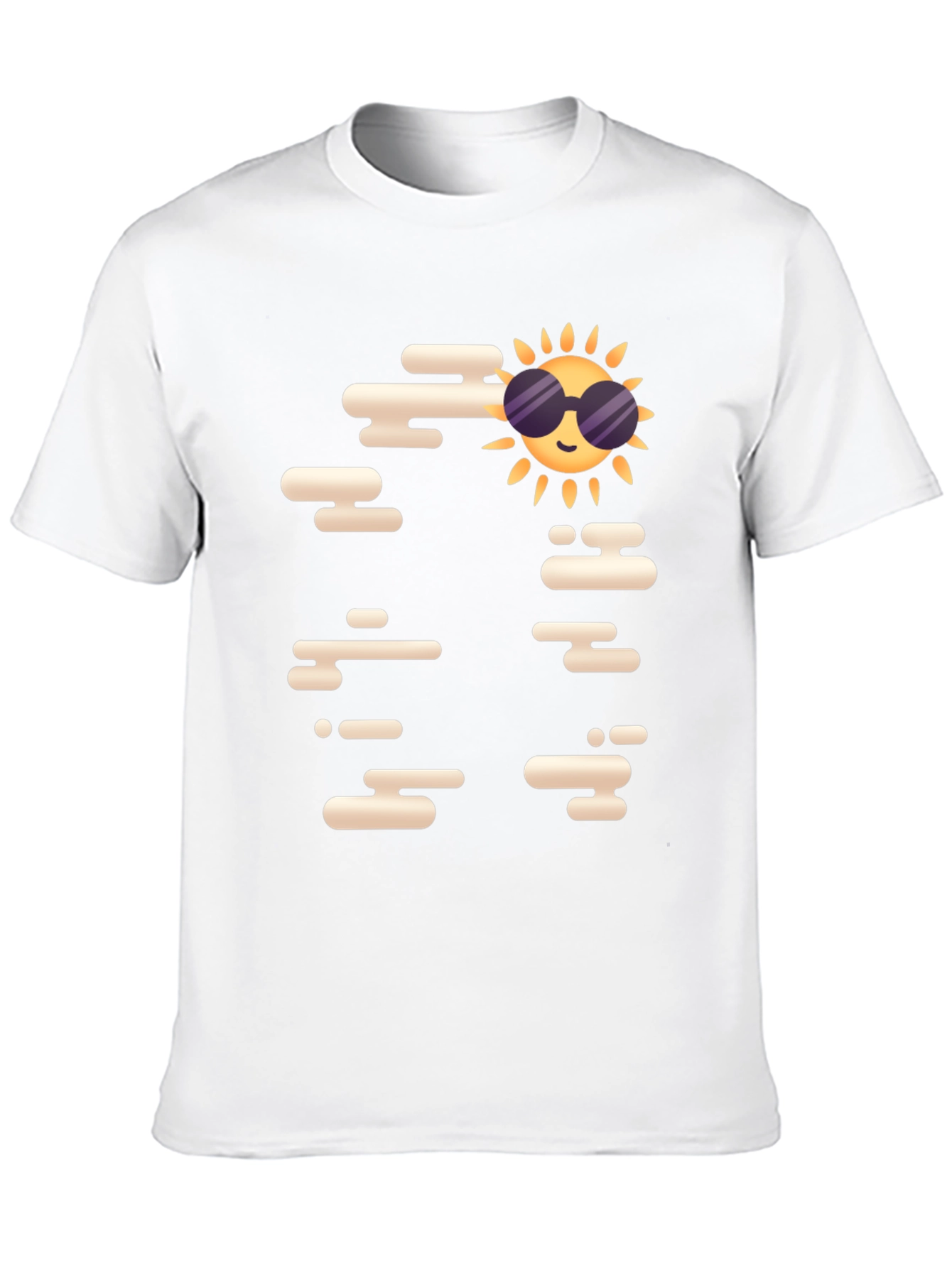 Cool Sun Graphic Tee - Black Casual T-Shirt