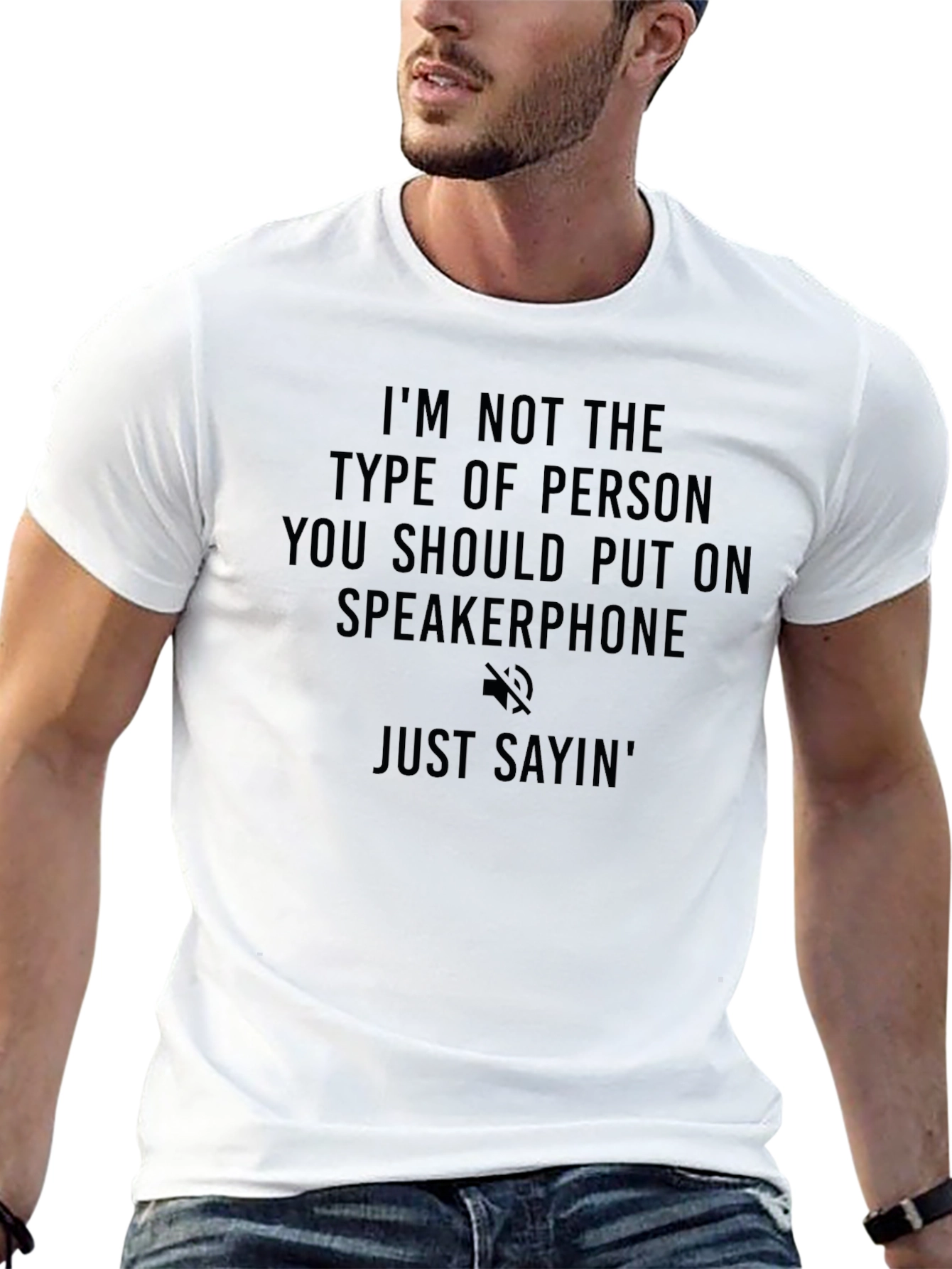 Speakerphone T-Shirt - Sarcastic Saying Tee