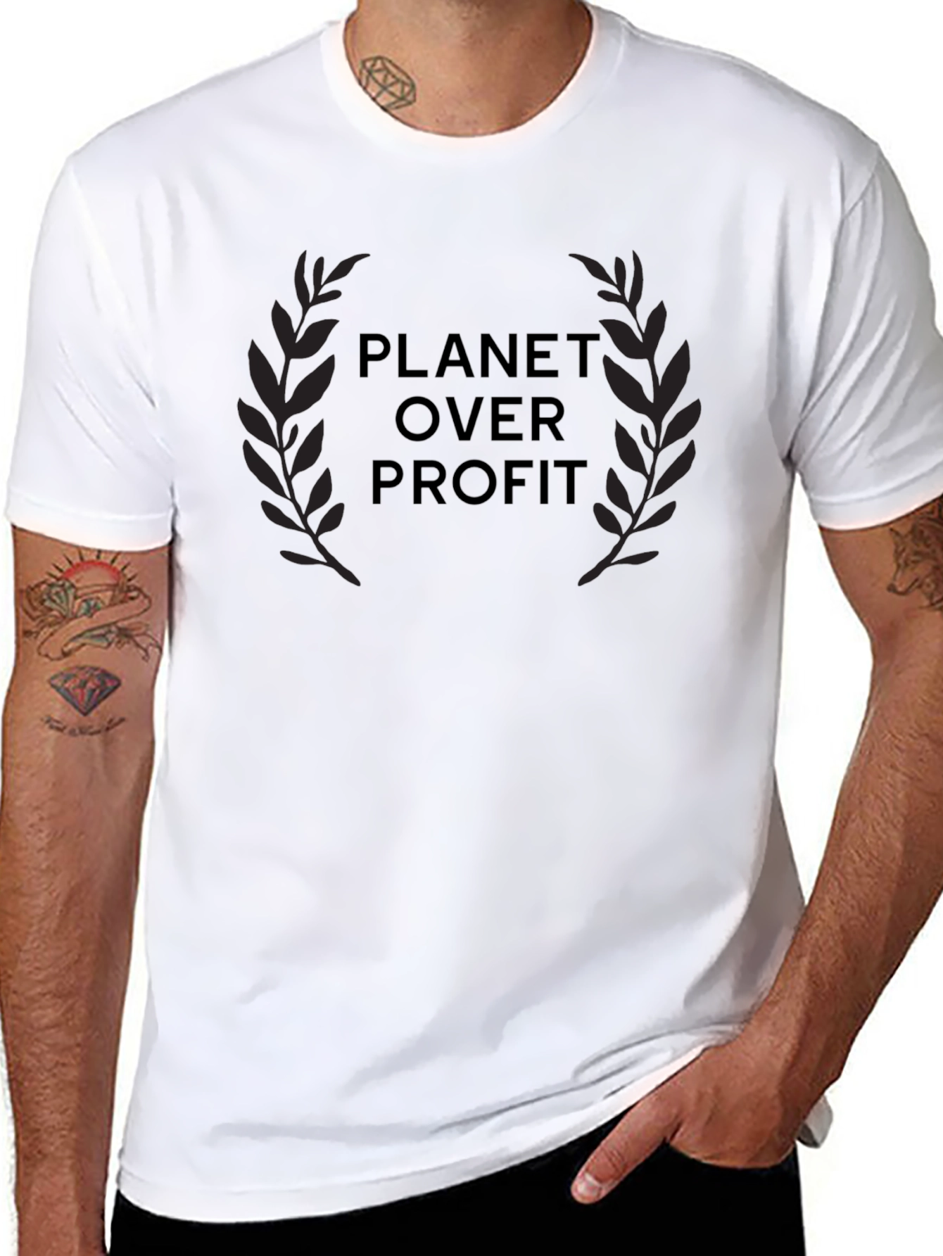 Planet Over Profit Graphic Tee - Eco-Friendly Fashion