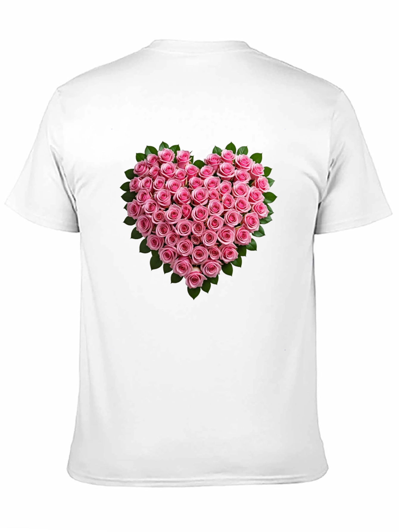 Heart Roses Black T-Shirt