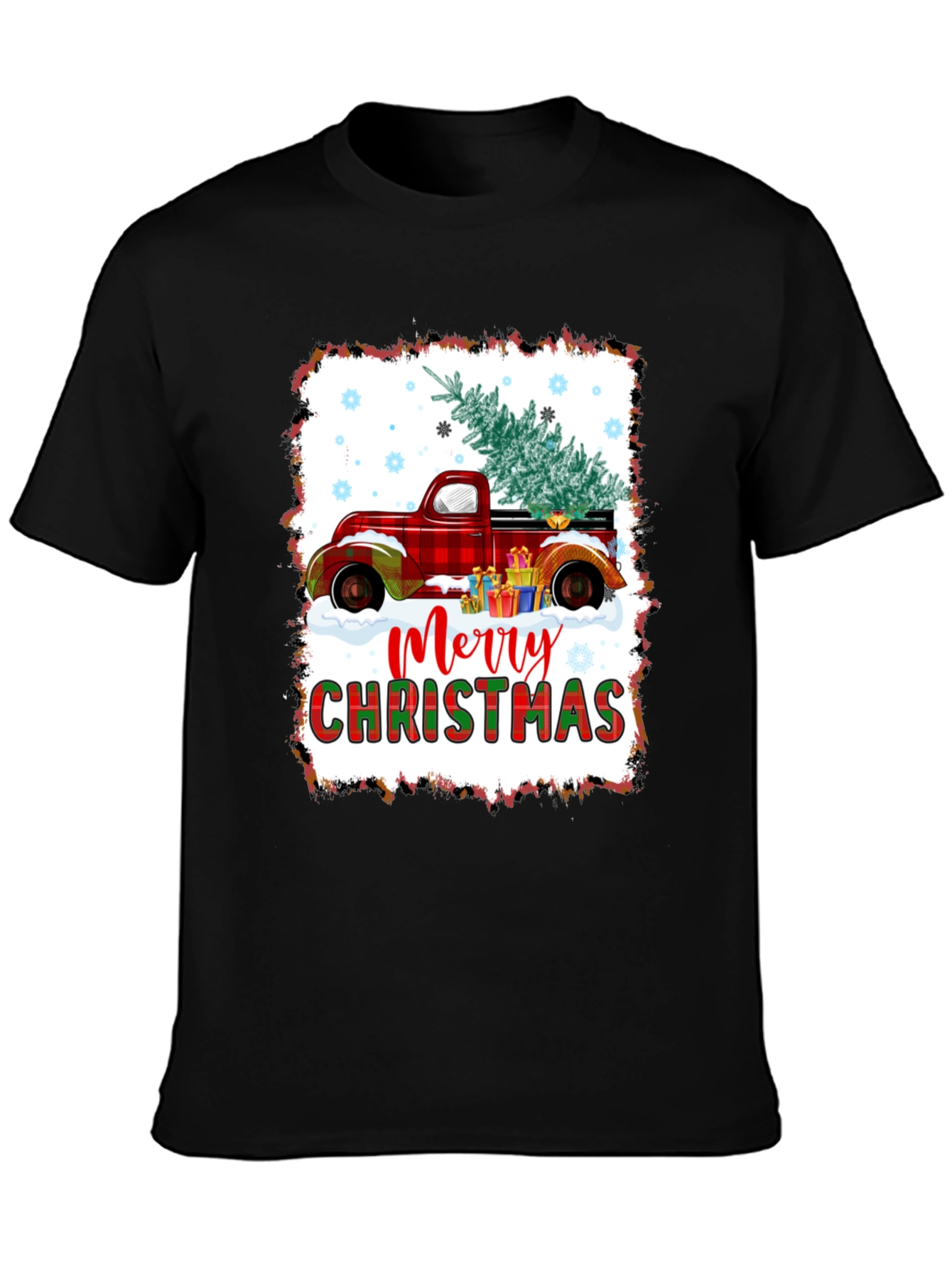 Merry Christmas Truck Graphic Tee
