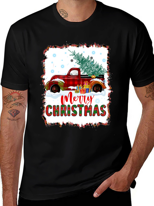 Merry Christmas Truck Graphic Tee