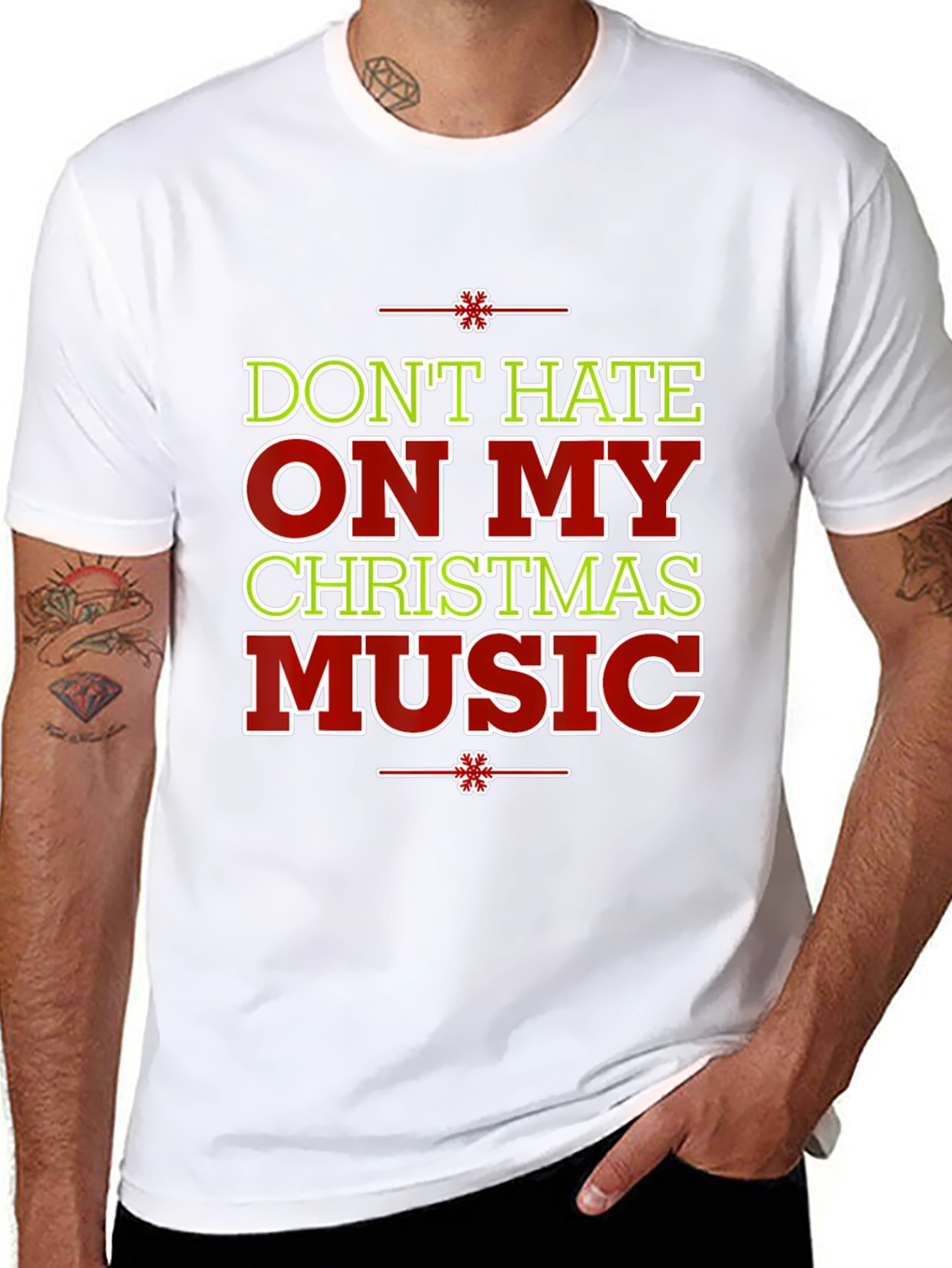 Dont Hate On My Christmas Music Holiday T-Shirt