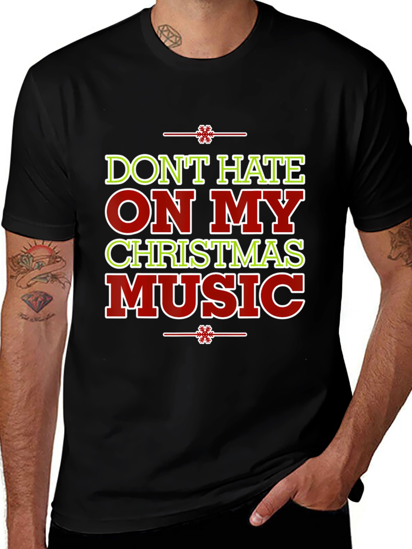 Dont Hate On My Christmas Music Holiday T-Shirt