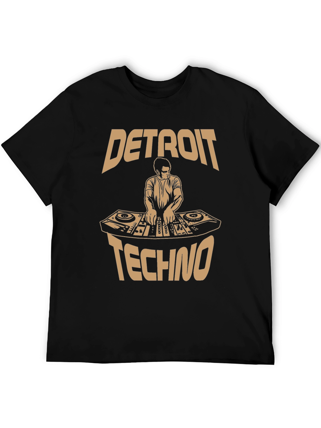 Detroit Techno DJ Graphic Tee - Music Lover Apparel