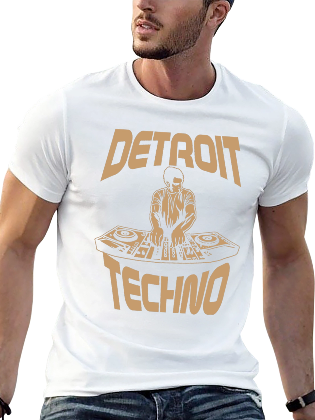 Detroit Techno DJ Graphic Tee - Music Lover Apparel