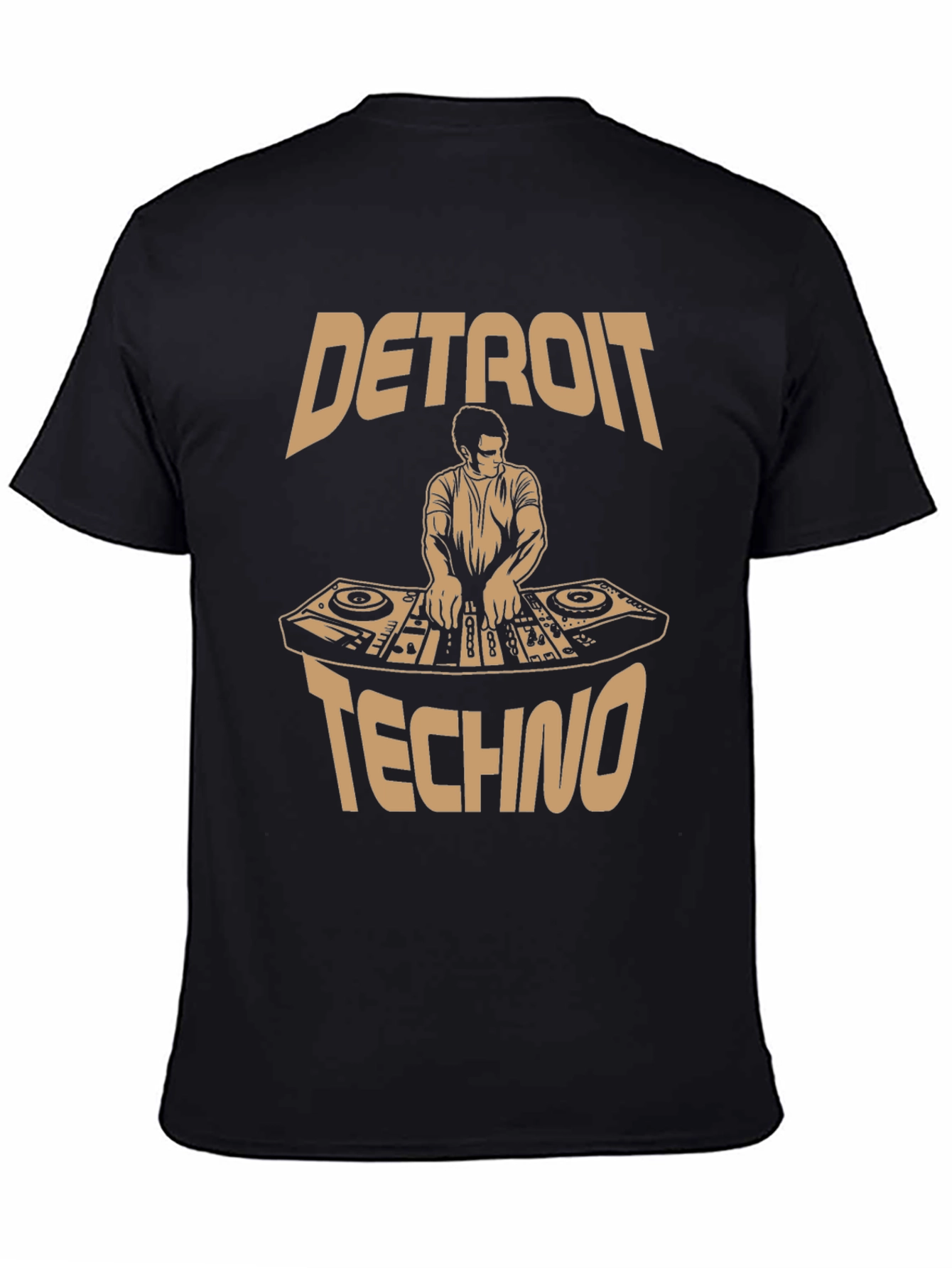 Detroit Techno DJ Graphic Tee - Music Lover Apparel