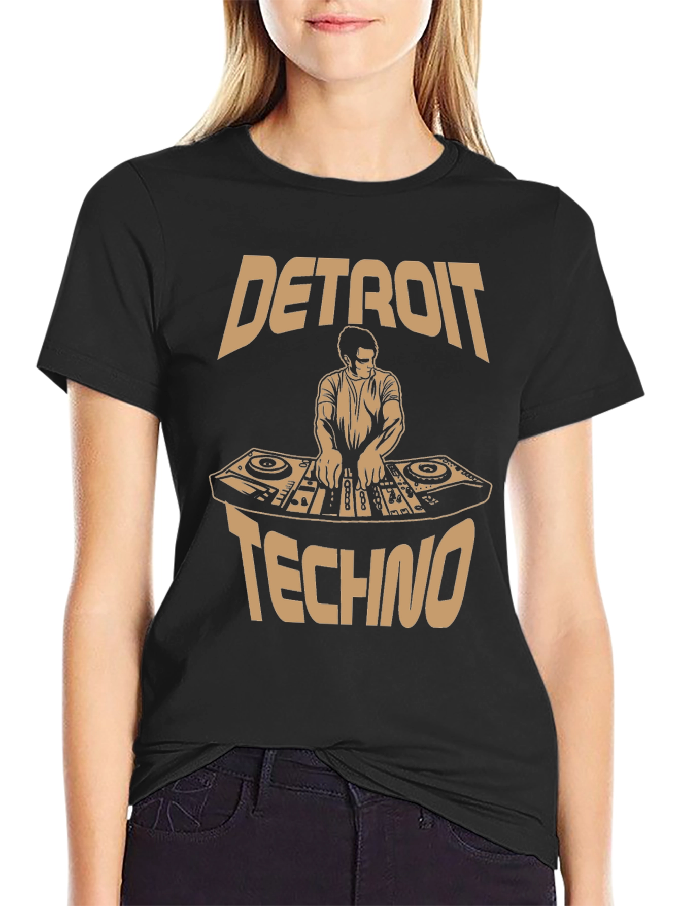Detroit Techno DJ Graphic Tee - Music Lover Apparel