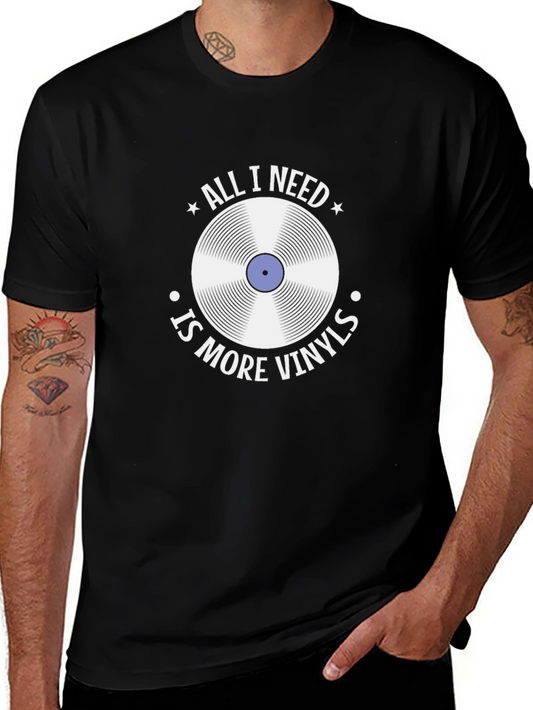 Vinyl Record Graphic T-Shirt - Music Lover Tee