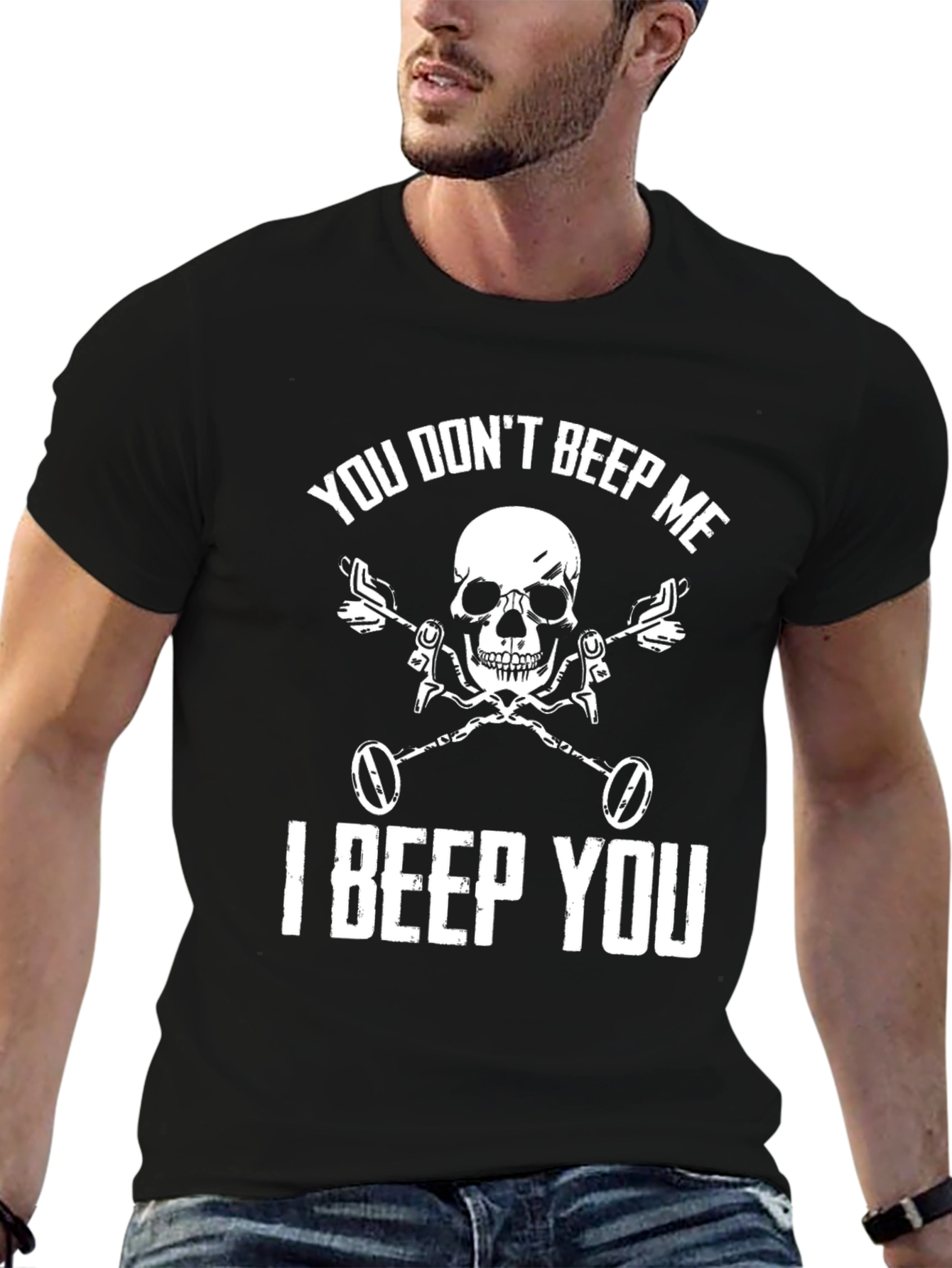 You Dont Beep Me Skull T-Shirt