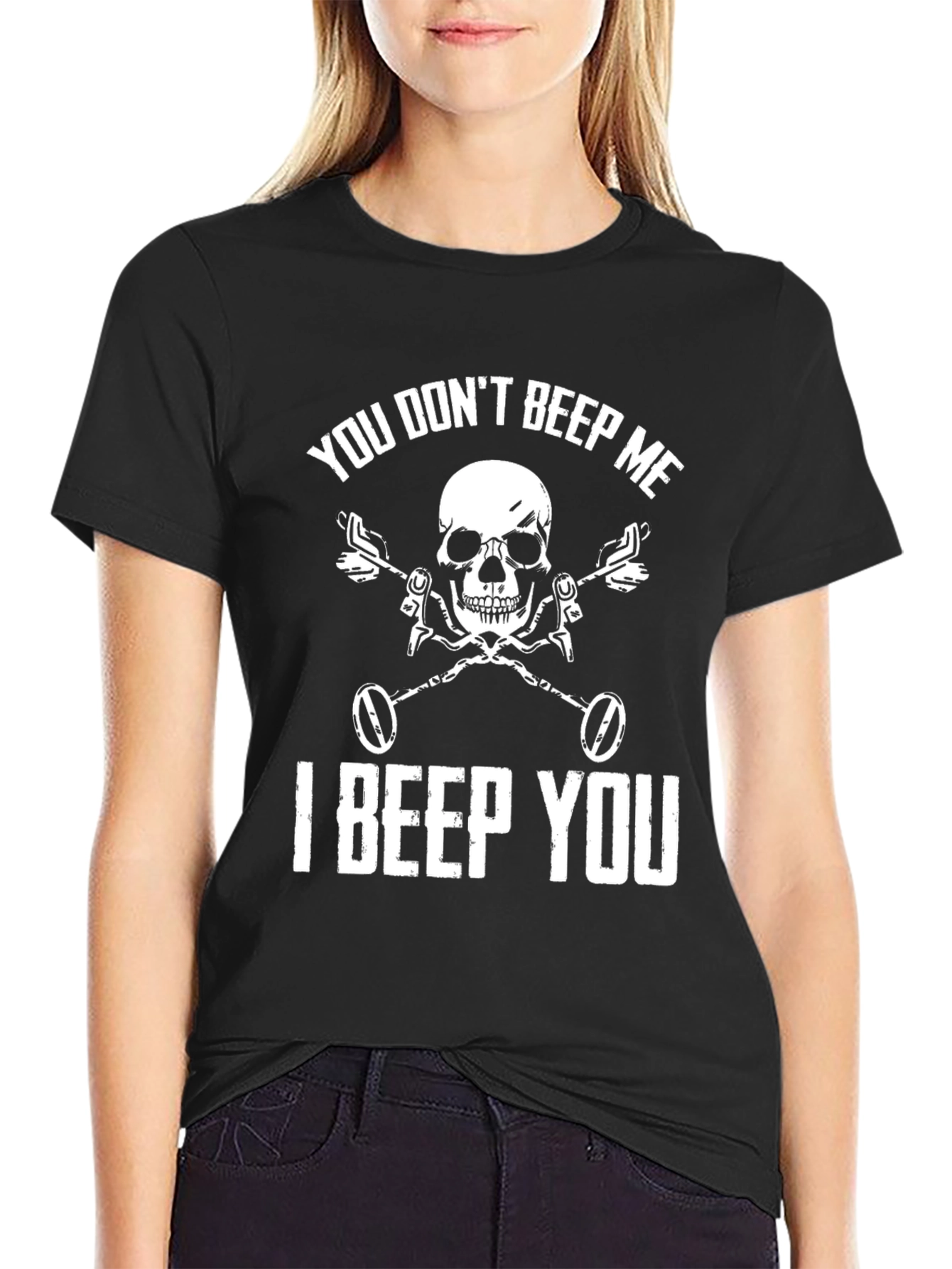 You Dont Beep Me Skull T-Shirt