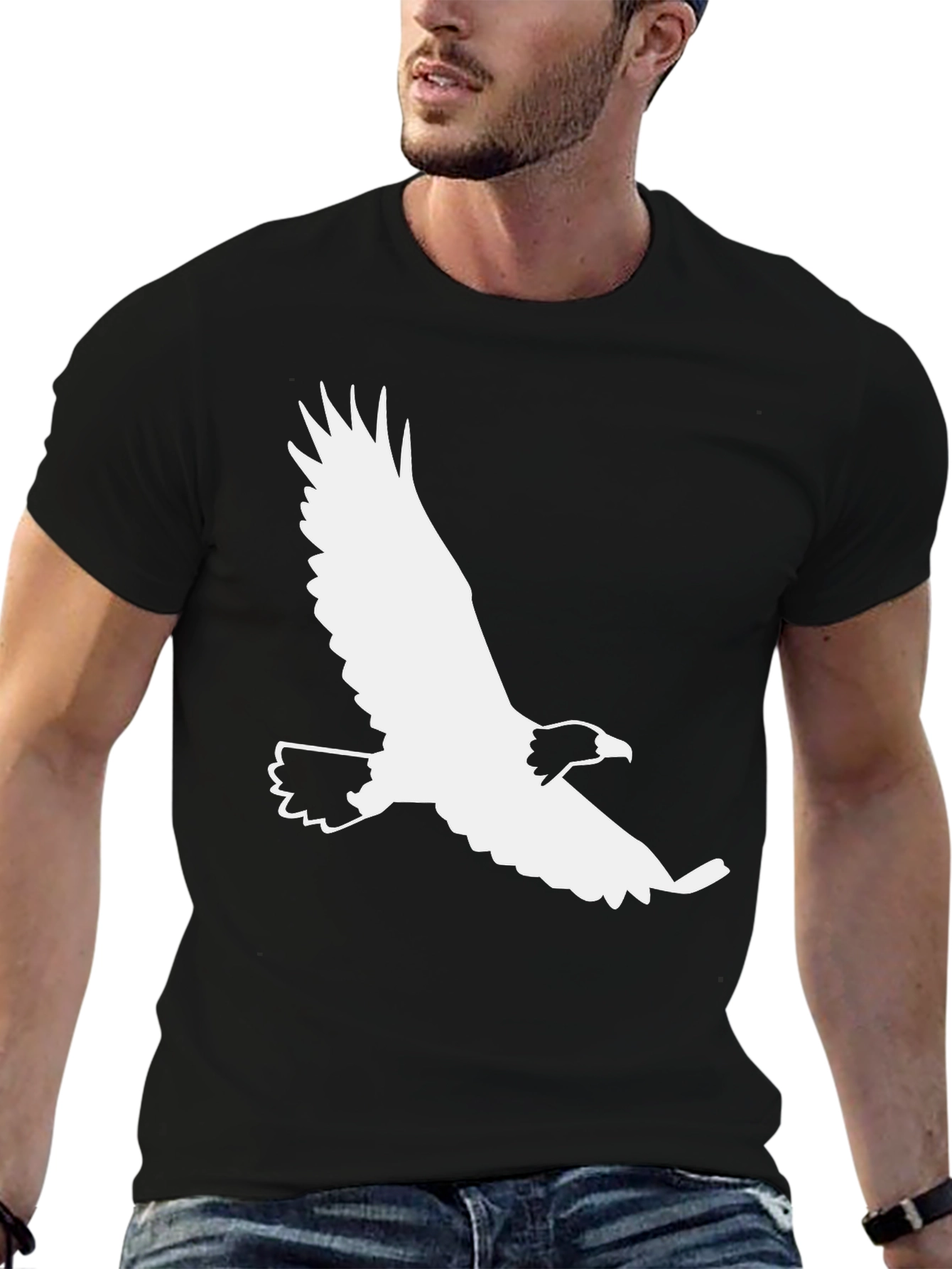 Black Eagle Graphic Tee - Stylish Casual Wear