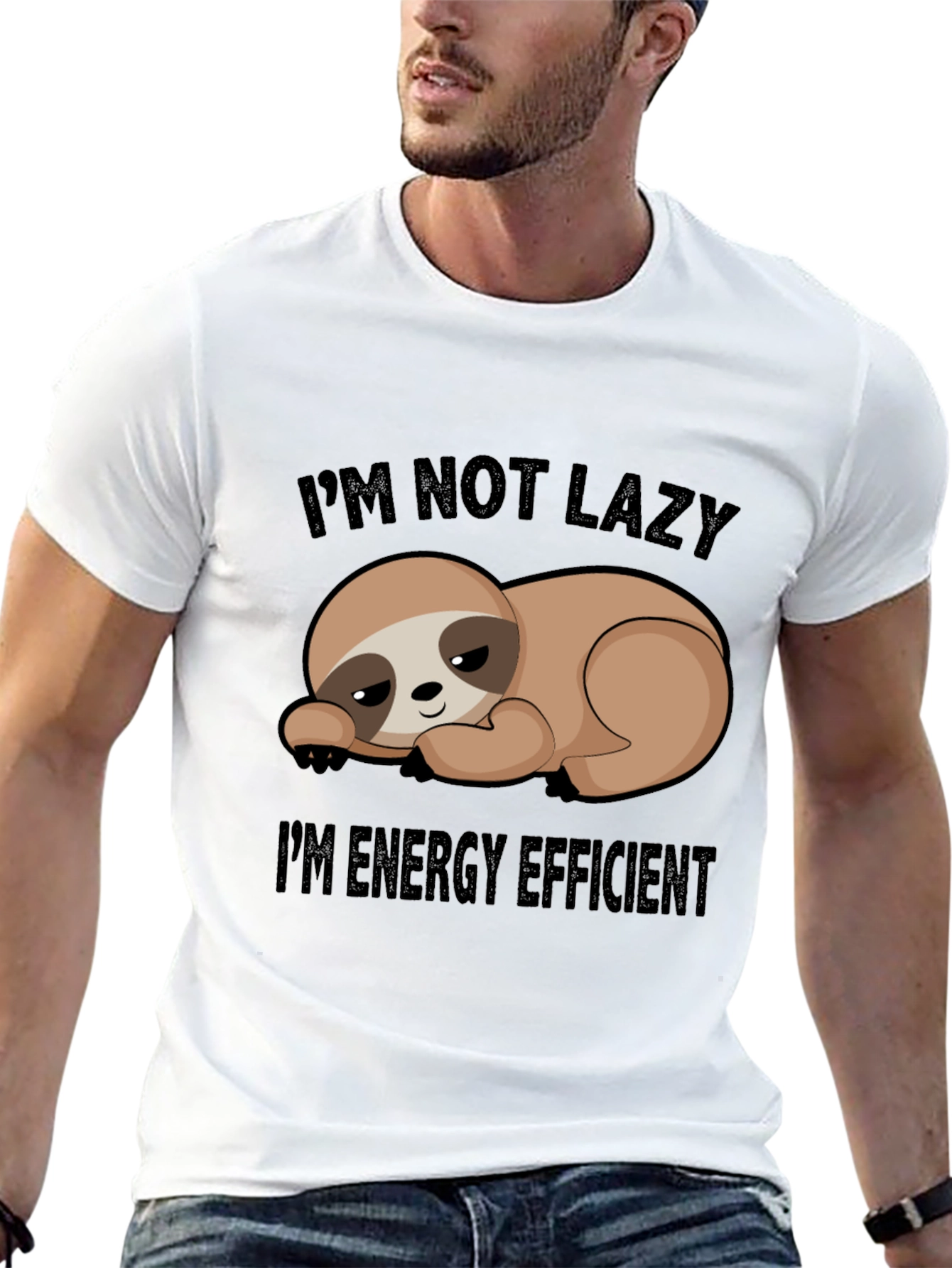 Funny Sloth Im Not Lazy T-Shirt