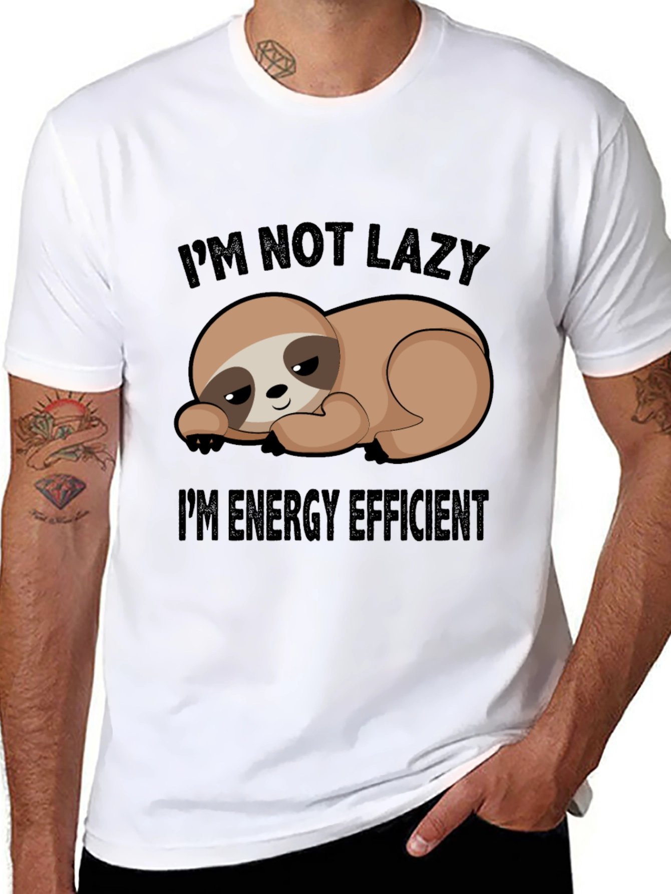 Funny Sloth Im Not Lazy T-Shirt