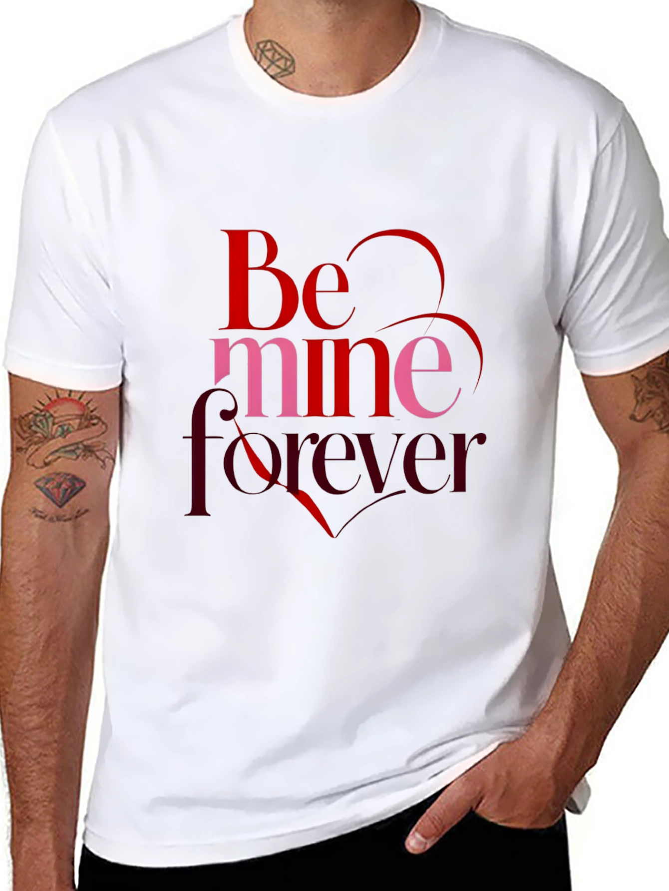 Be Mine Forever Graphic Tee - Valentines Day