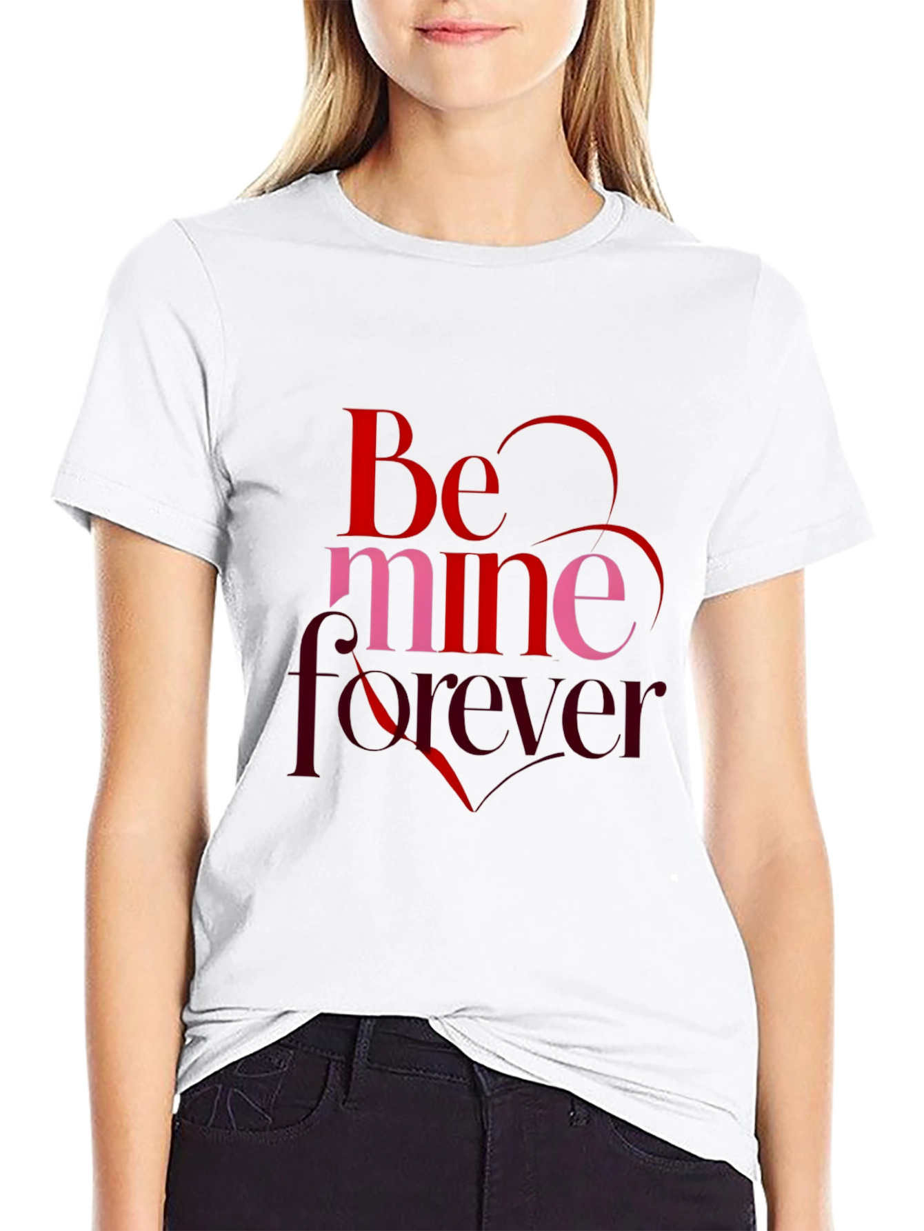Be Mine Forever Graphic Tee - Valentines Day