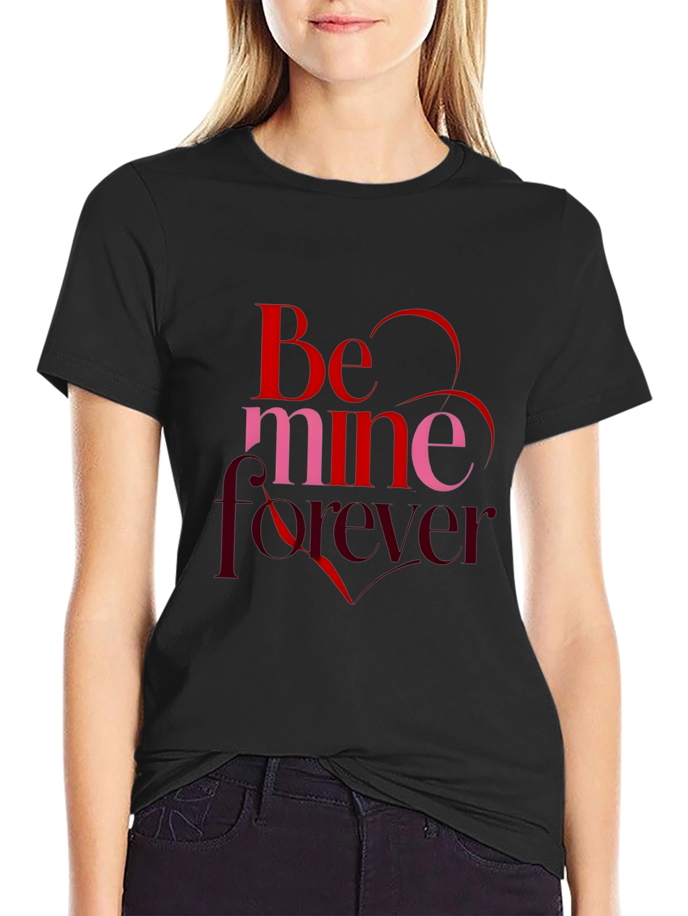 Be Mine Forever Graphic Tee - Valentines Day