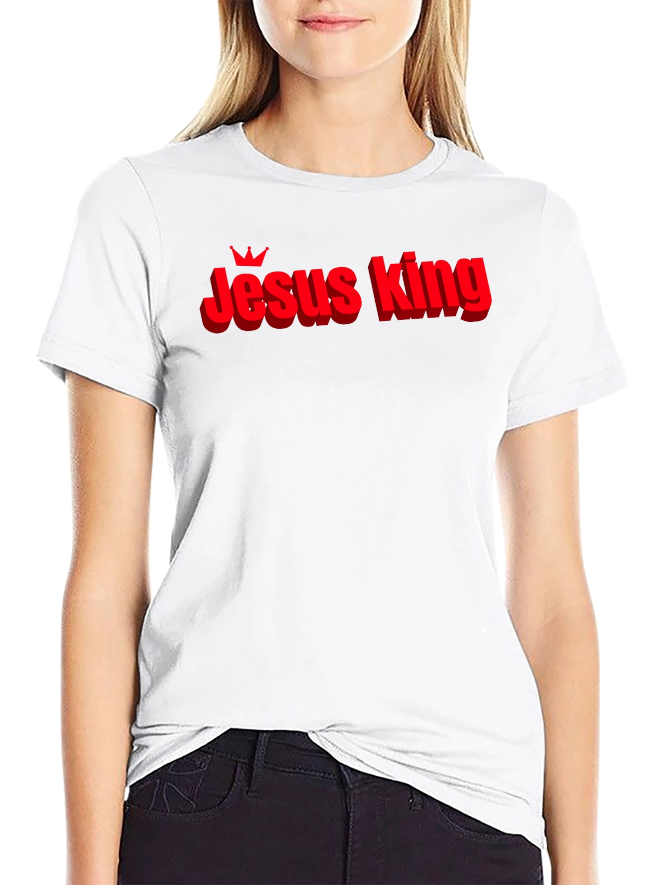 Jesus King Graphic T-Shirt - Christian Apparel