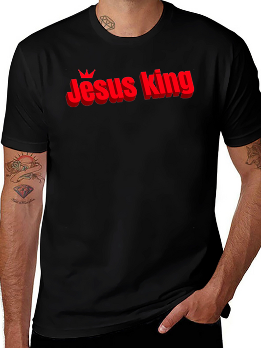 Jesus King Graphic T-Shirt - Christian Apparel