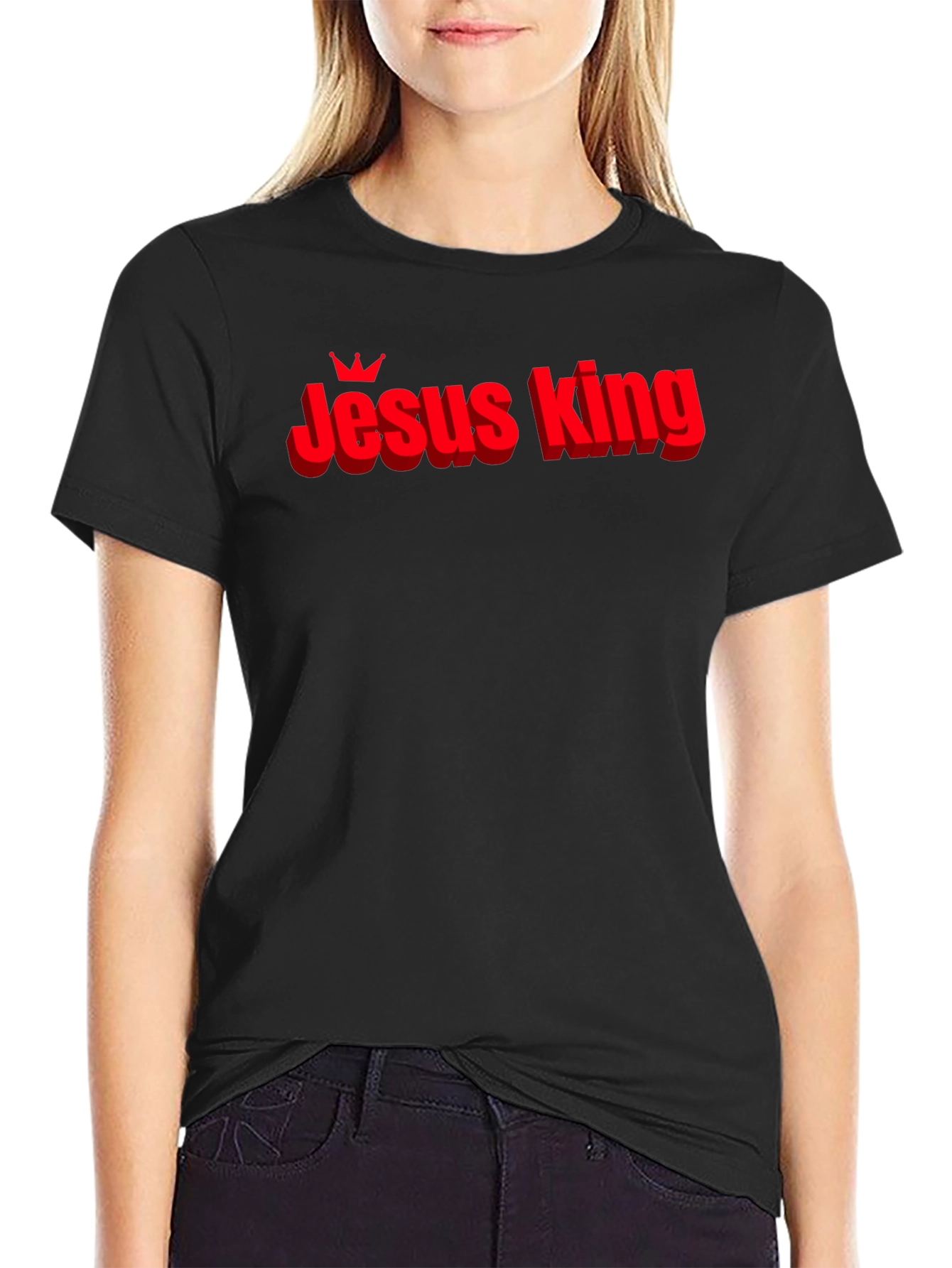 Jesus King Graphic T-Shirt - Christian Apparel