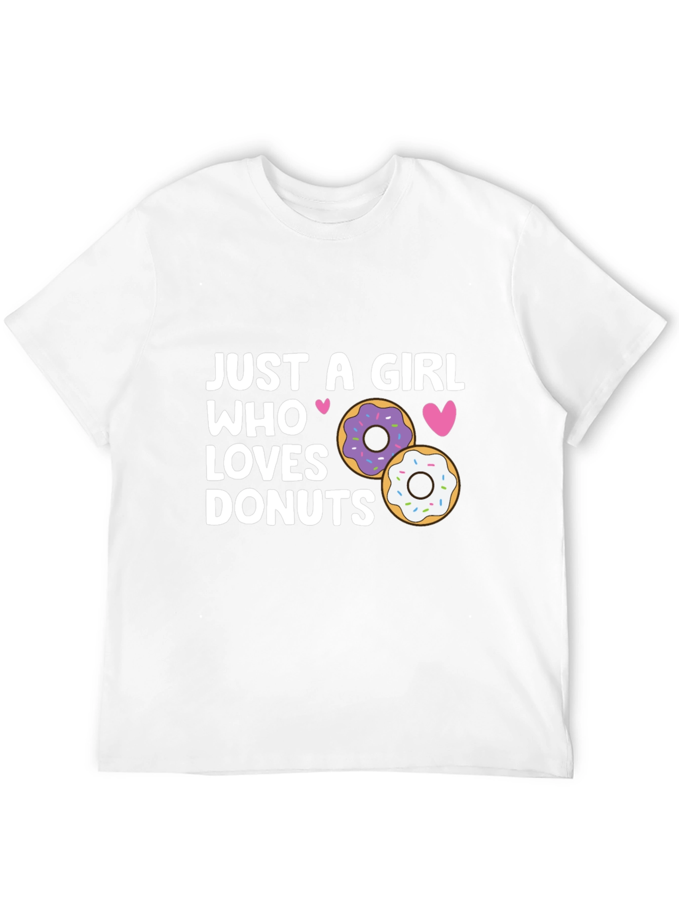 Girl Loves Donuts Graphic Tee - Casual Style