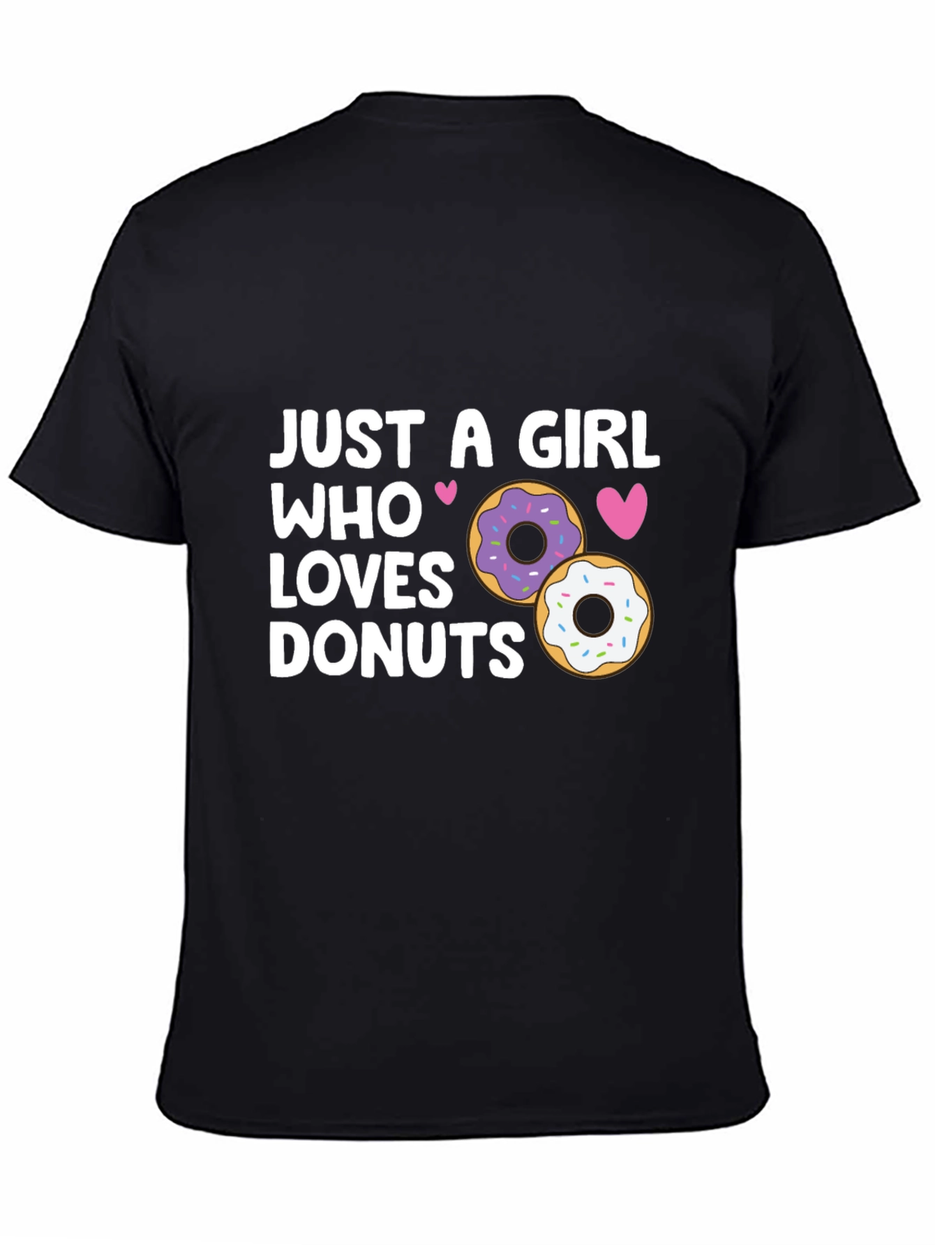 Girl Loves Donuts Graphic Tee - Casual Style