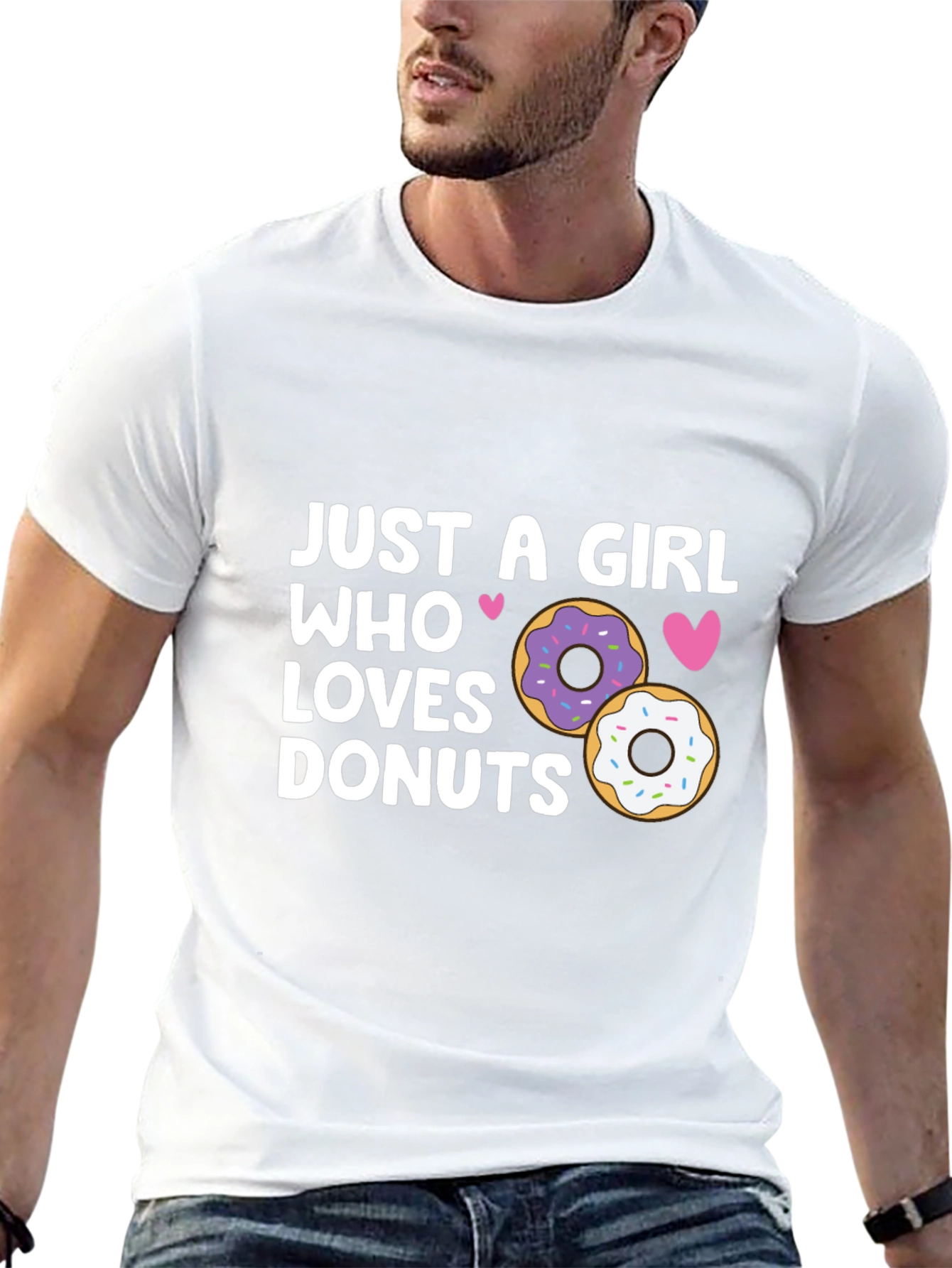 Girl Loves Donuts Graphic Tee - Casual Style