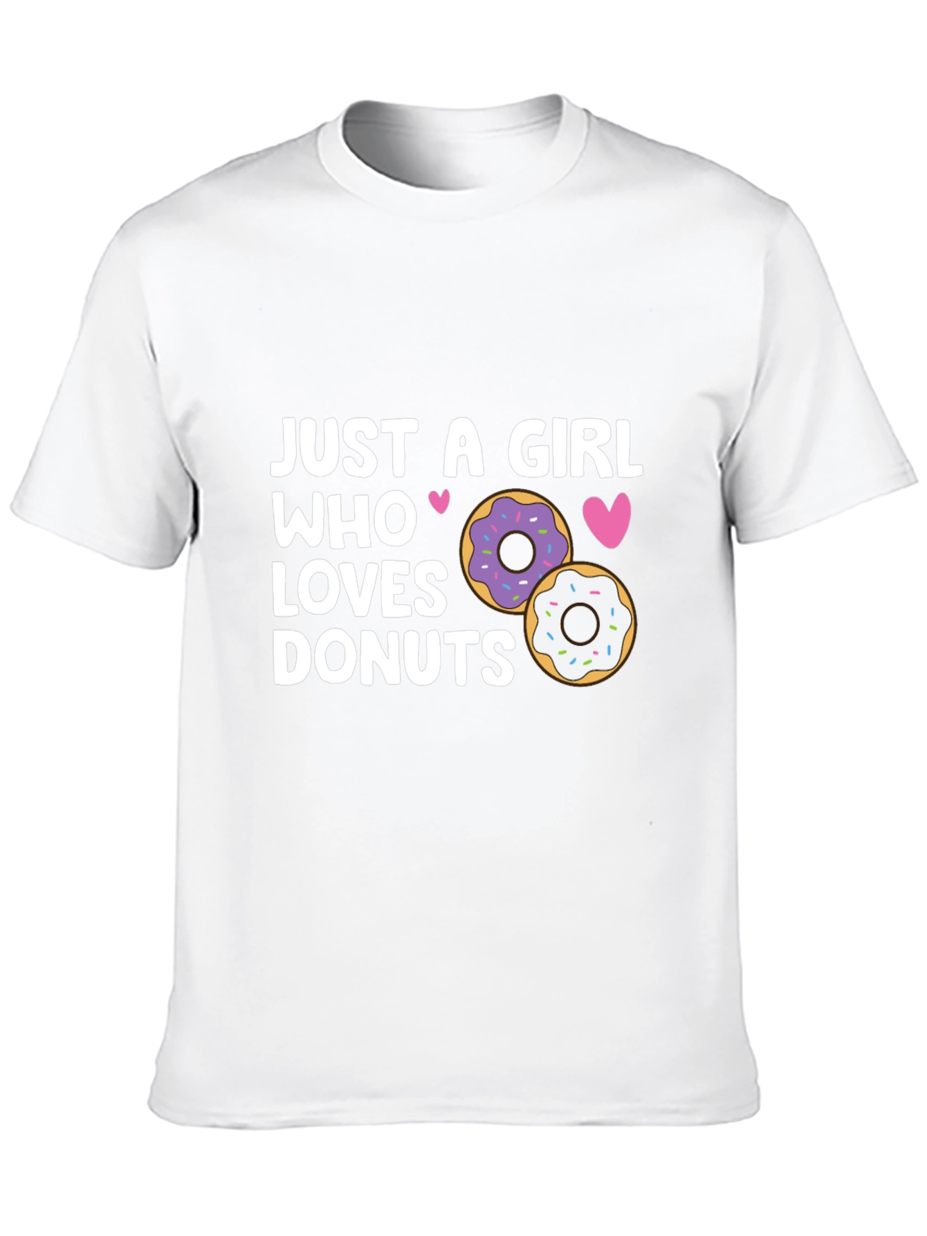 Girl Loves Donuts Graphic Tee - Casual Style