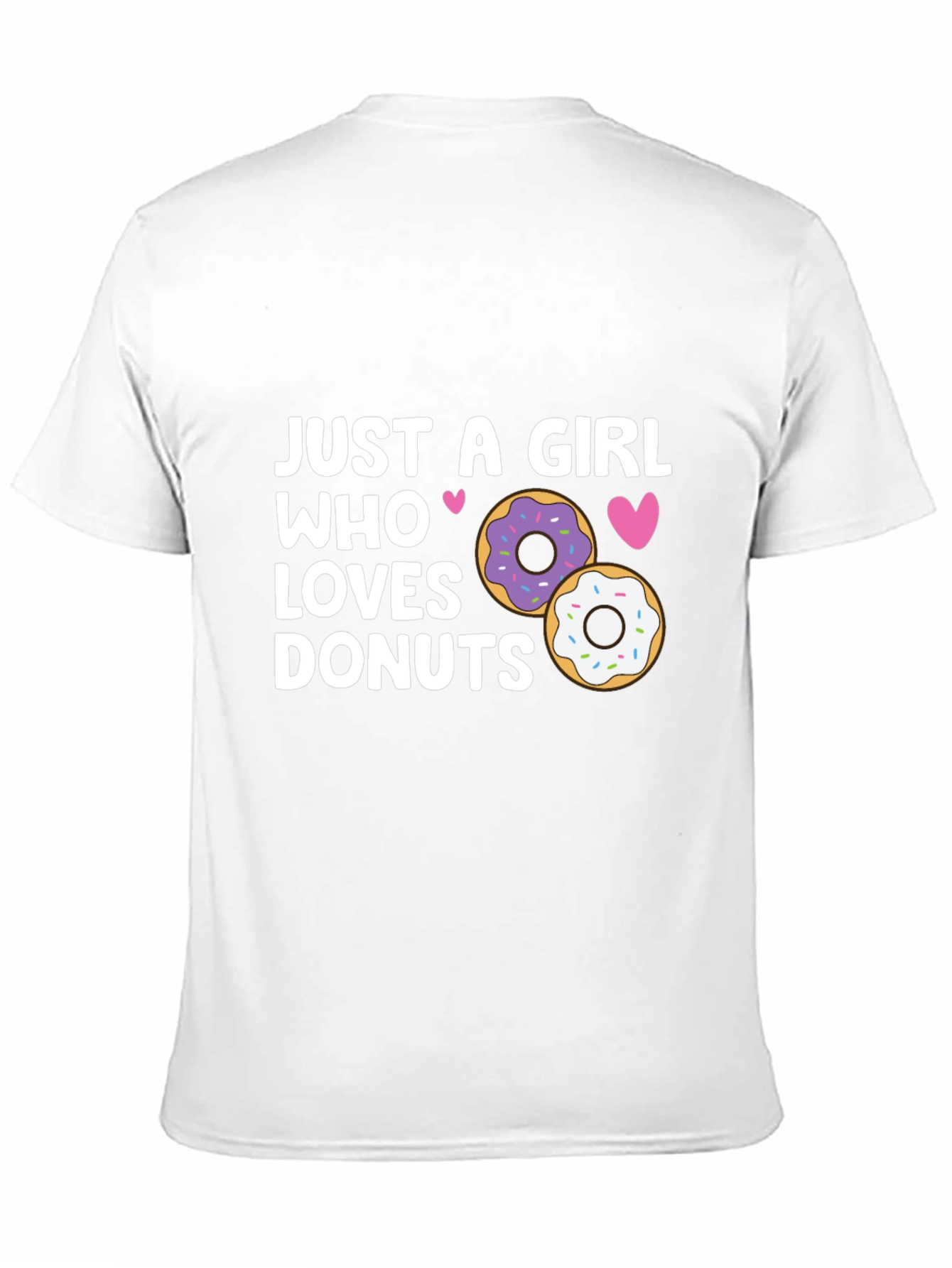 Girl Loves Donuts Graphic Tee - Casual Style